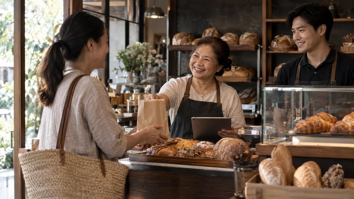 เจ้าของร้านจัดการงานผ่านอุปกรณ์ดิจิทัลและมีเวลาดูแลลูกค้ามากขึ้น