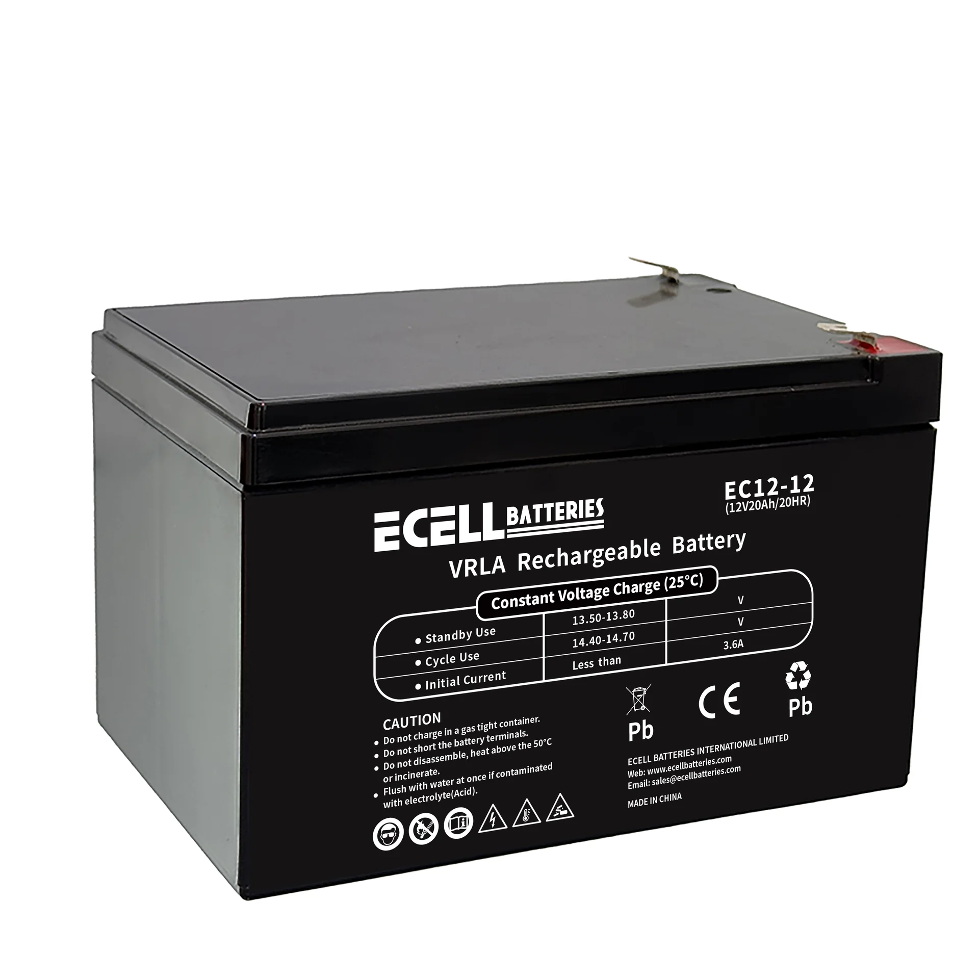 EC12-12, 12V 20AH 20HR 3.6A 01
