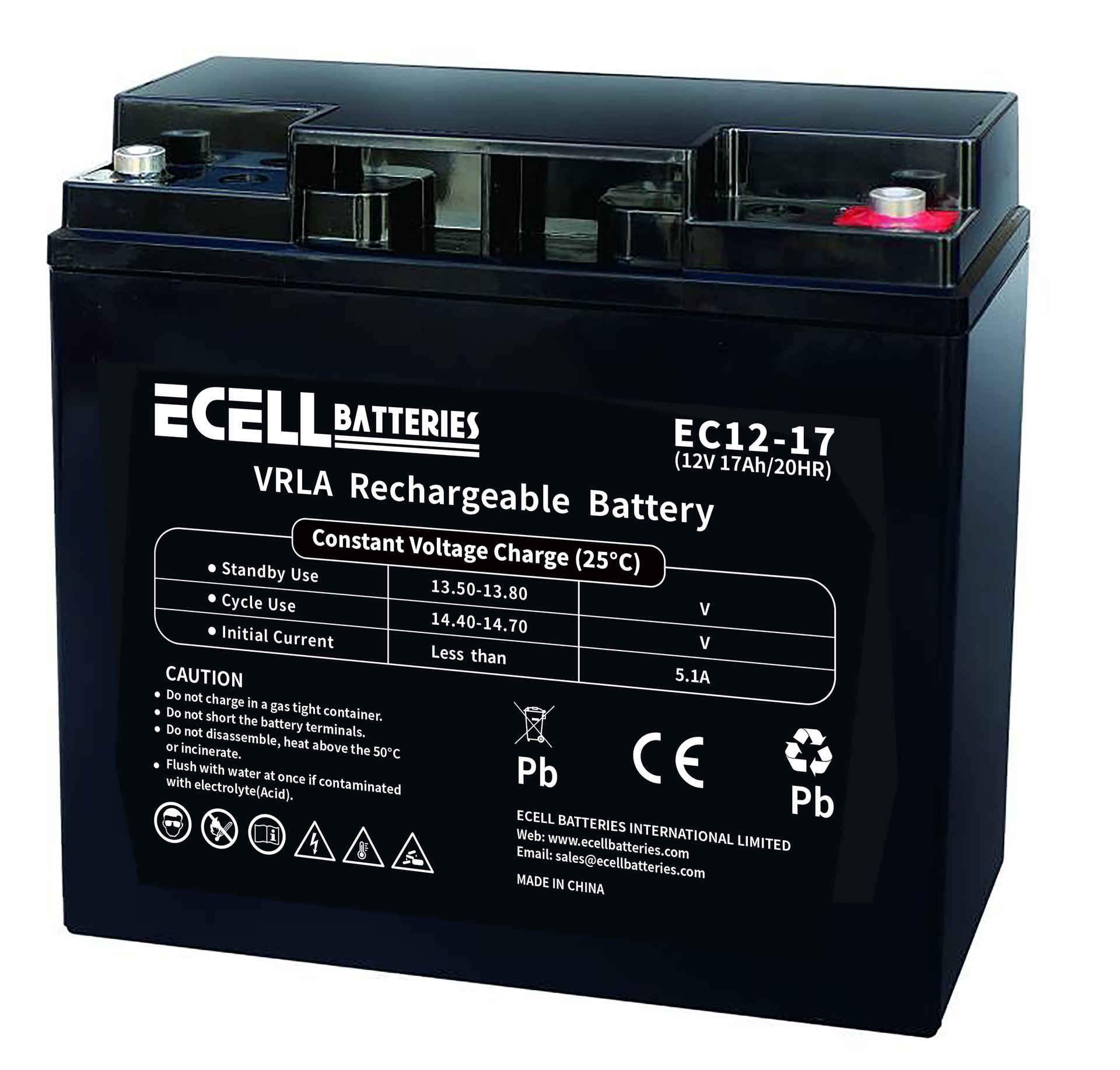 EC12-17, 12V 17AH 20HR 5.1A 圆端子 01