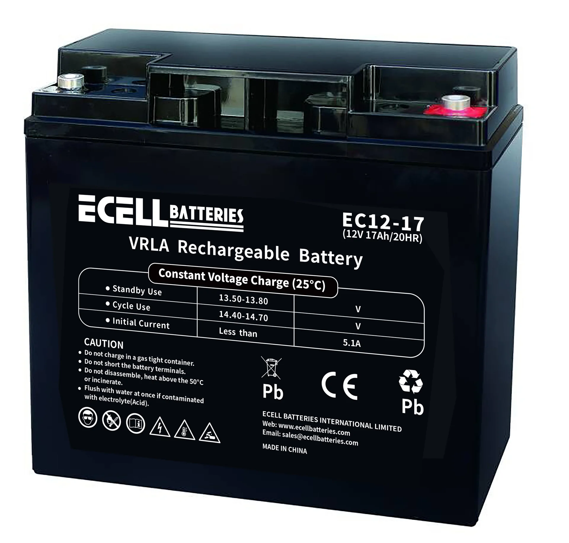 EC12-17, 12V 17AH 20HR 5.1A 圆端子 01