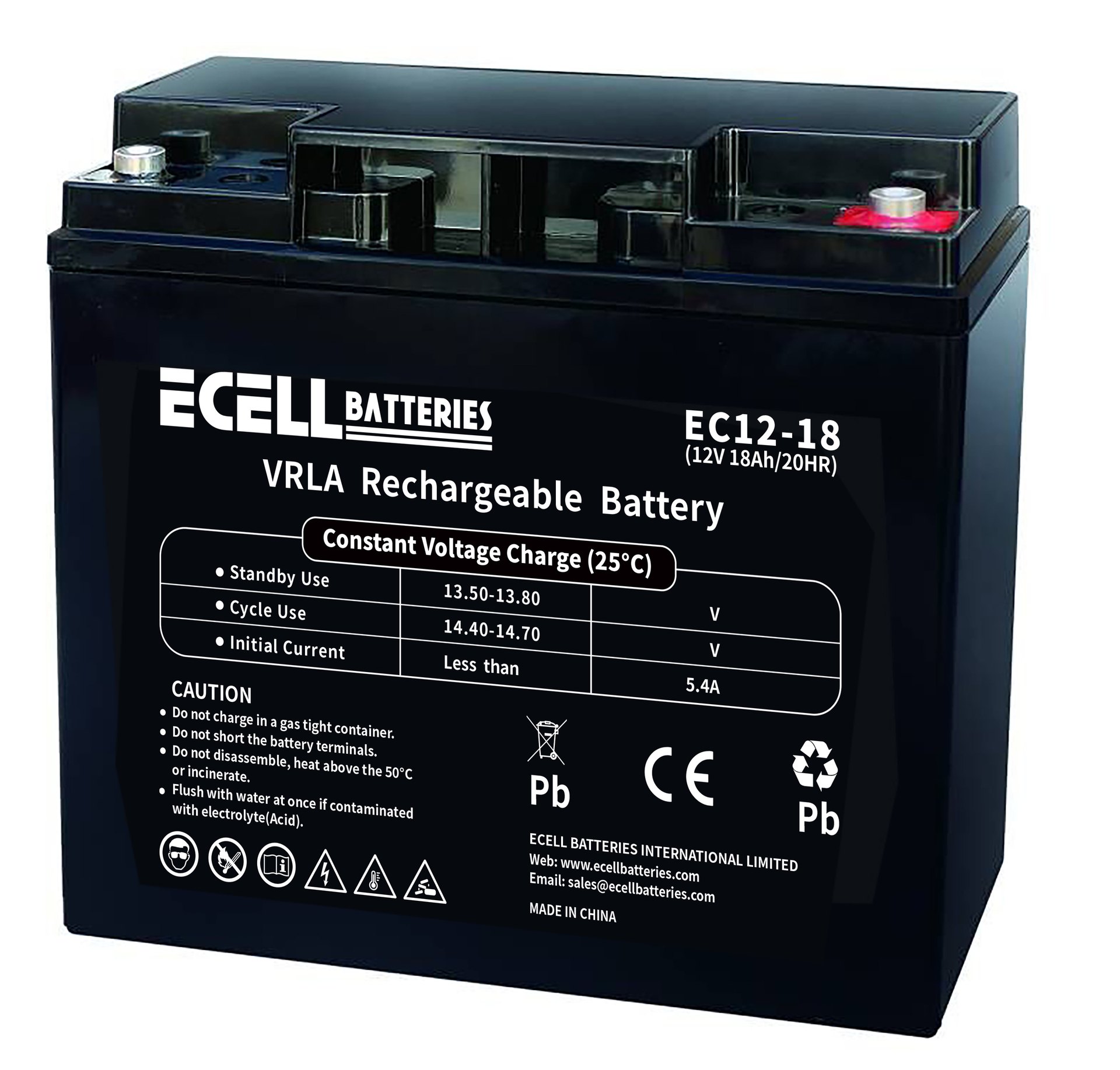 EC12-18, 12V 18Ah 20HR 5.4A (圆端子)01