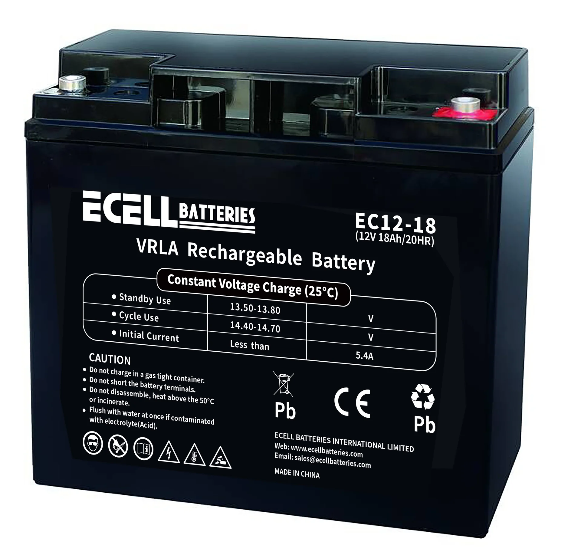 EC12-18, 12V 18Ah 20HR 5.4A (圆端子)01