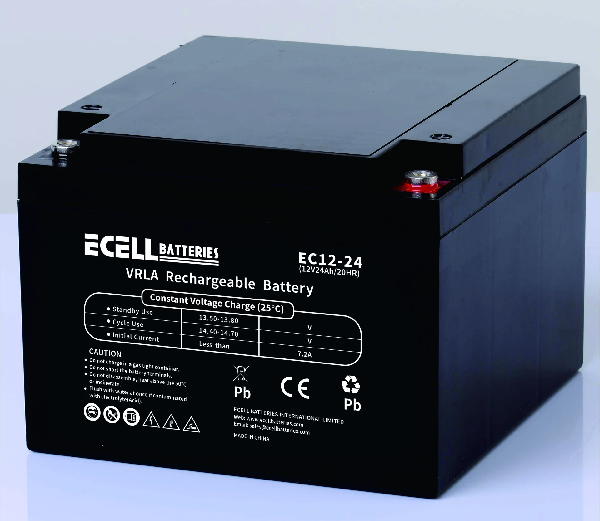 EC12-24, 12V 24AH 20HR 7.2A (圆端子)01