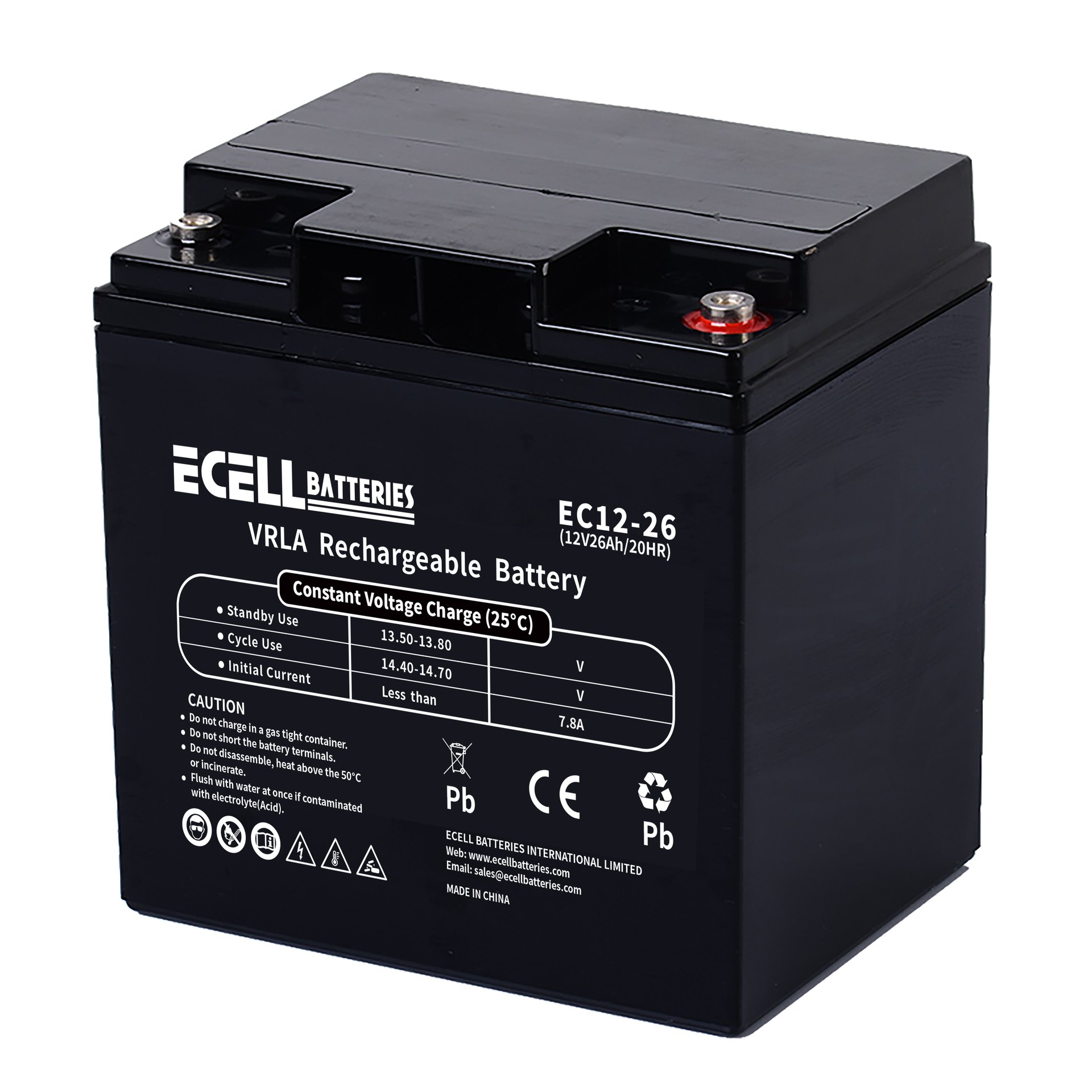EC12-26H, 12V 26AH 7.8A 圆端子01