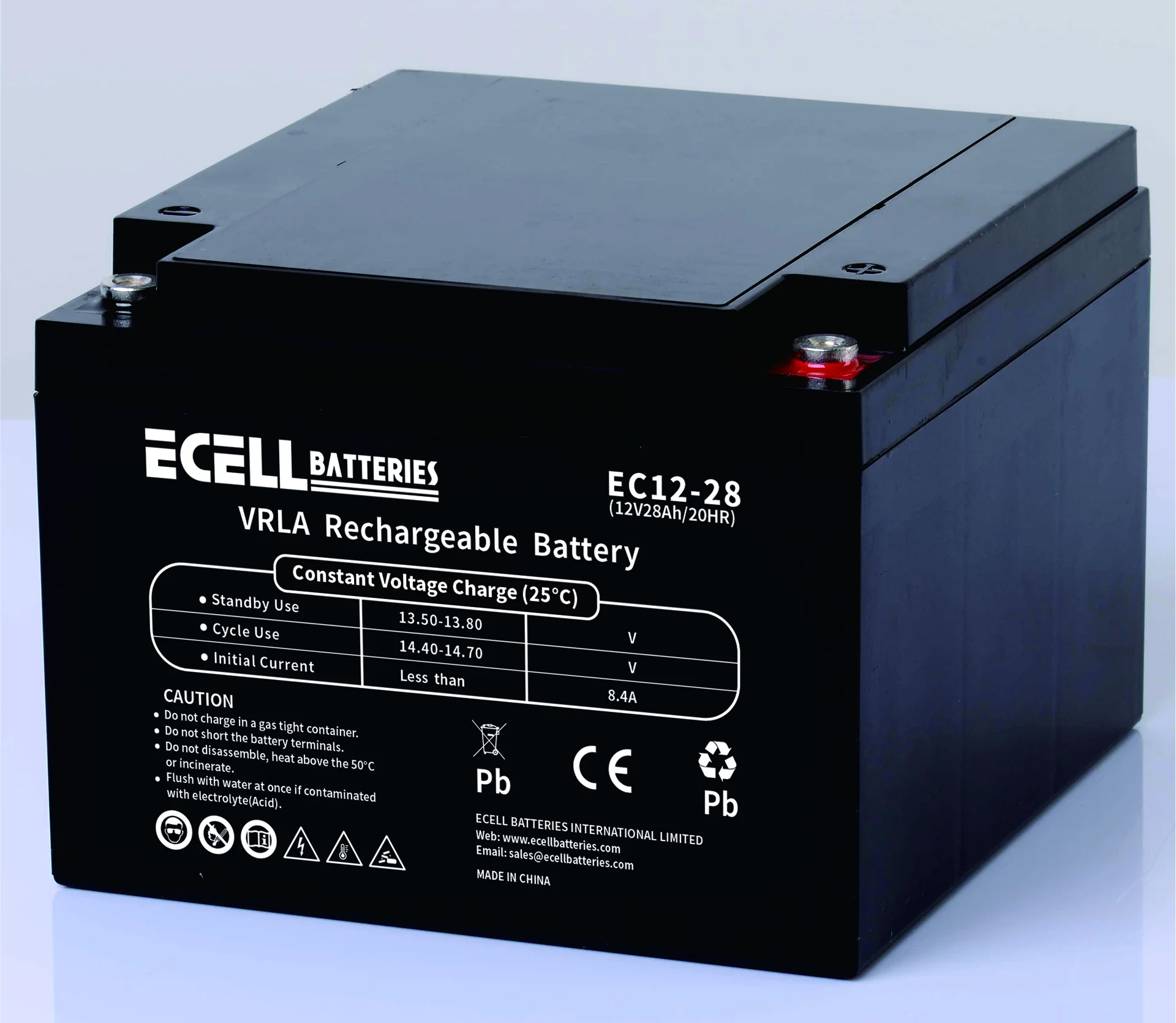 EC12-28, 12V 28AH 20HR, 8.4A竖端子01