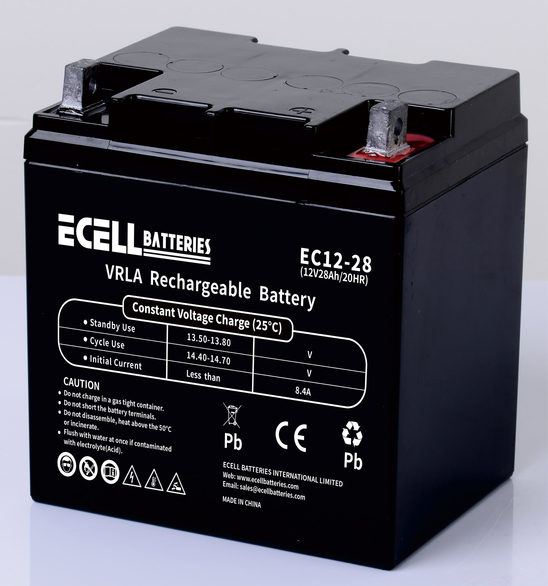 EC12-28H, 12V 28AH 8.4A竖端子01