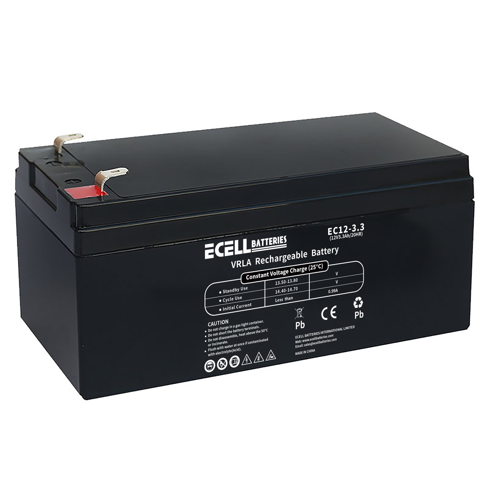 EC12-3.3, 12V3.3AH 20HR, 0.99A01