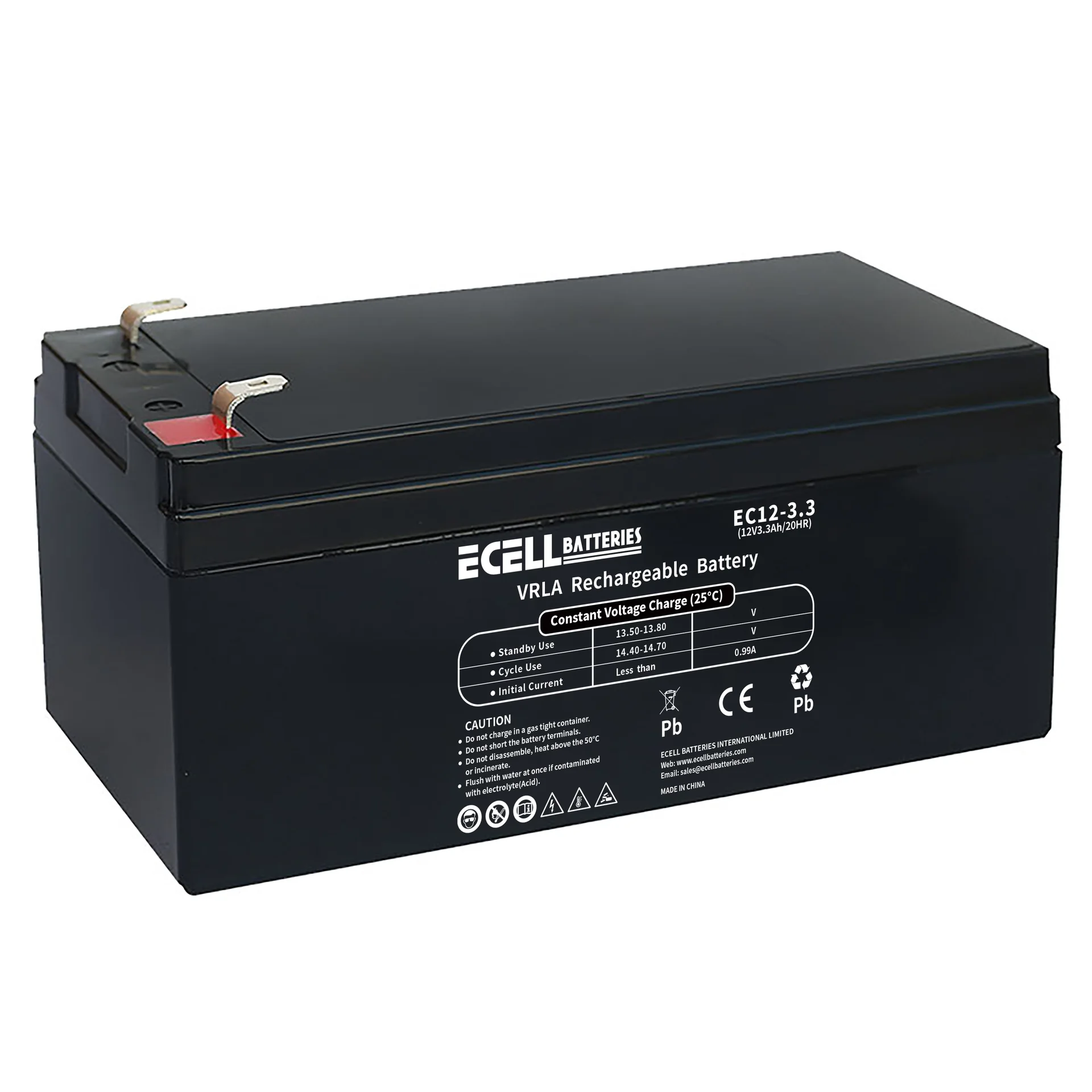 EC12-3.3, 12V3.3AH 20HR, 0.99A01