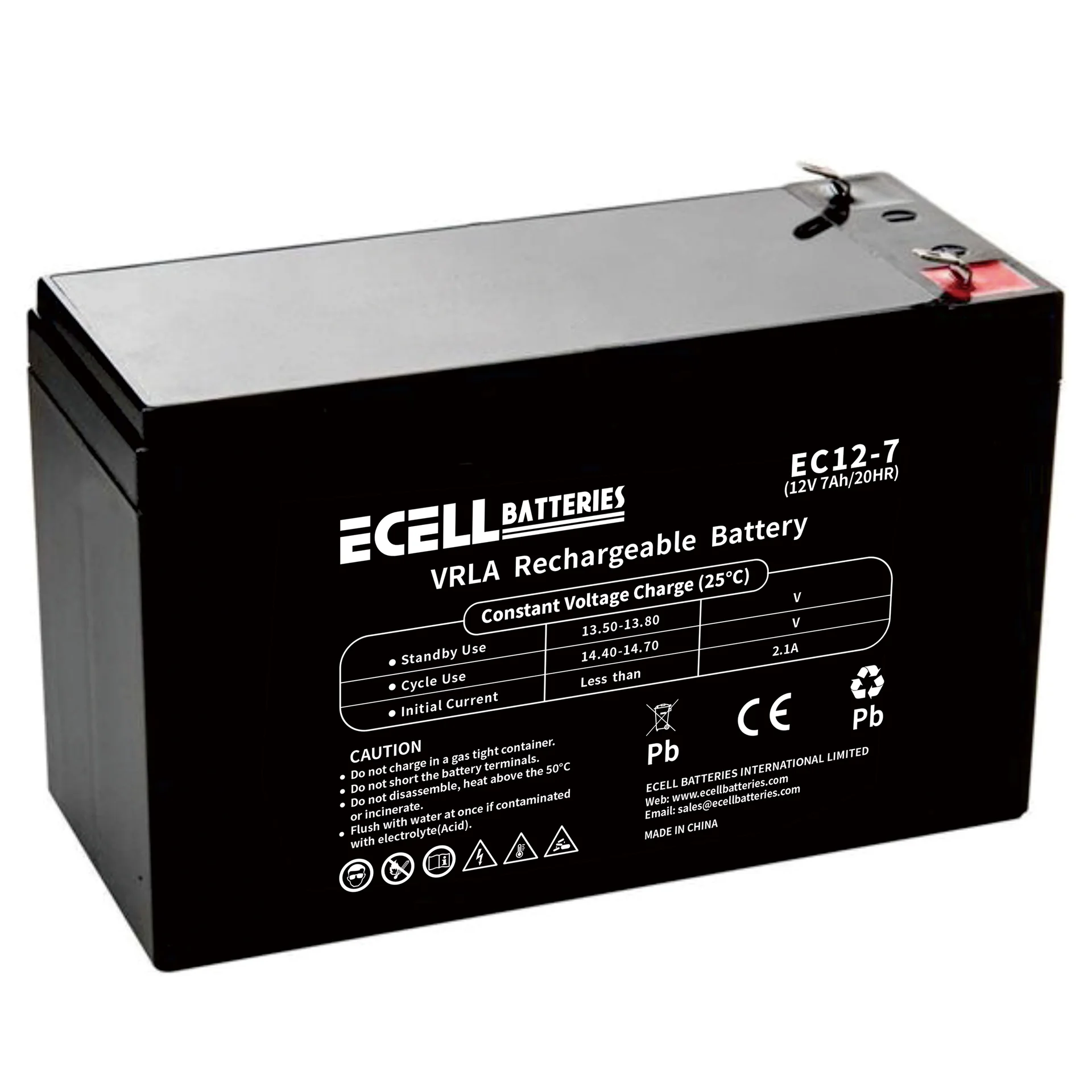 EC12-7 12V 7AH 20HR 2.1A