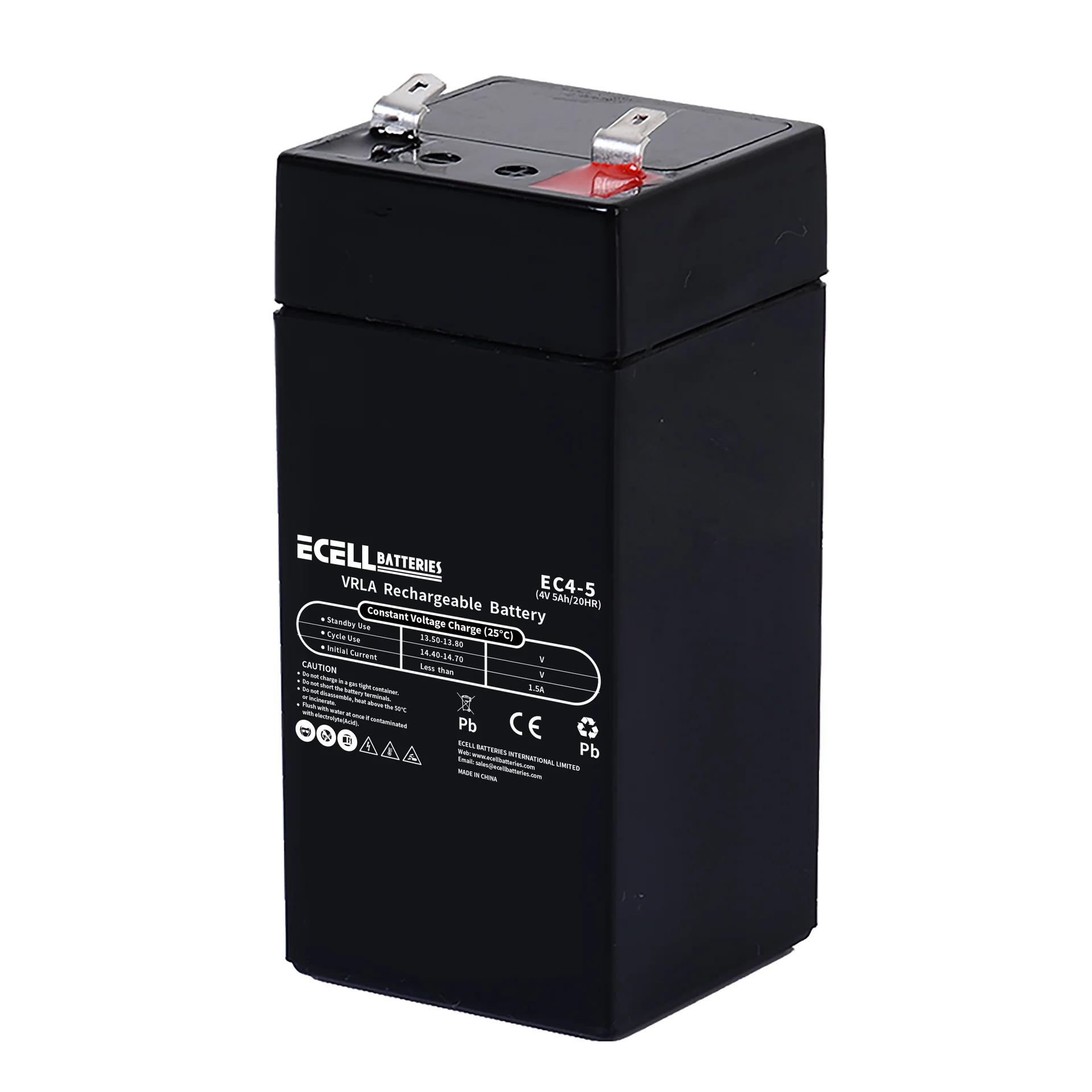 EC4-5, 4V 5AH 20HR, 1.5A