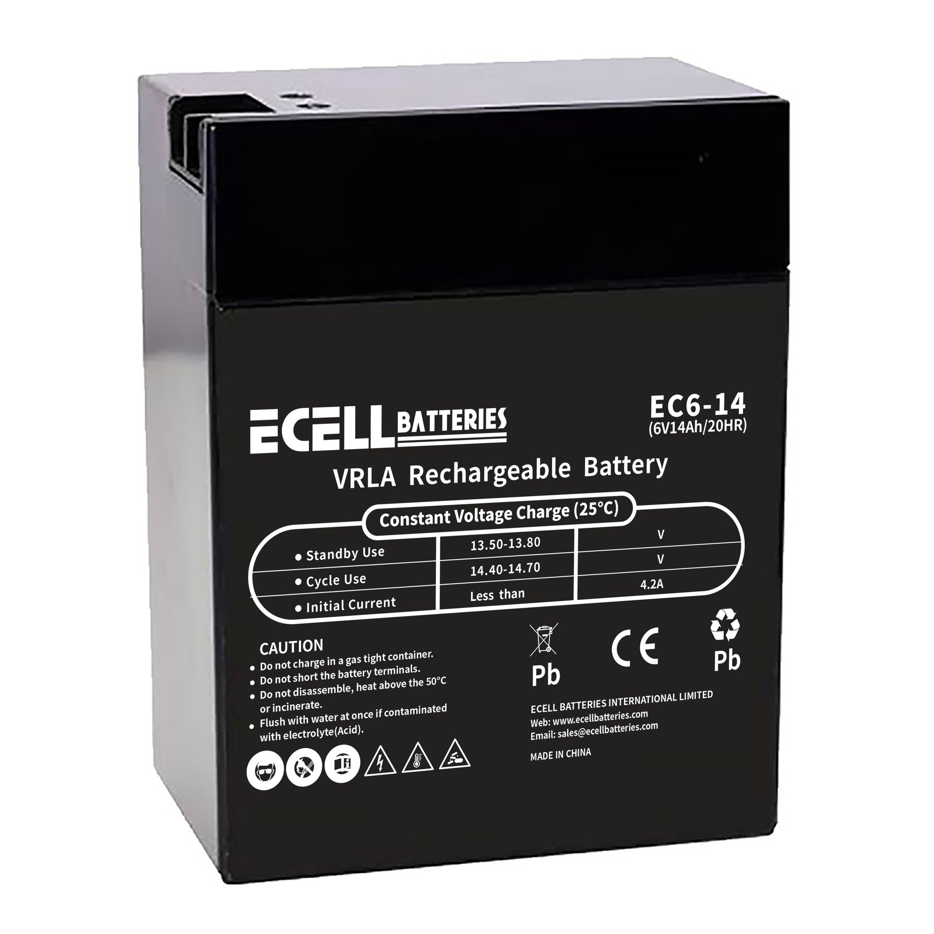 EC6-14, 6V 14AH 20HR 4.2A