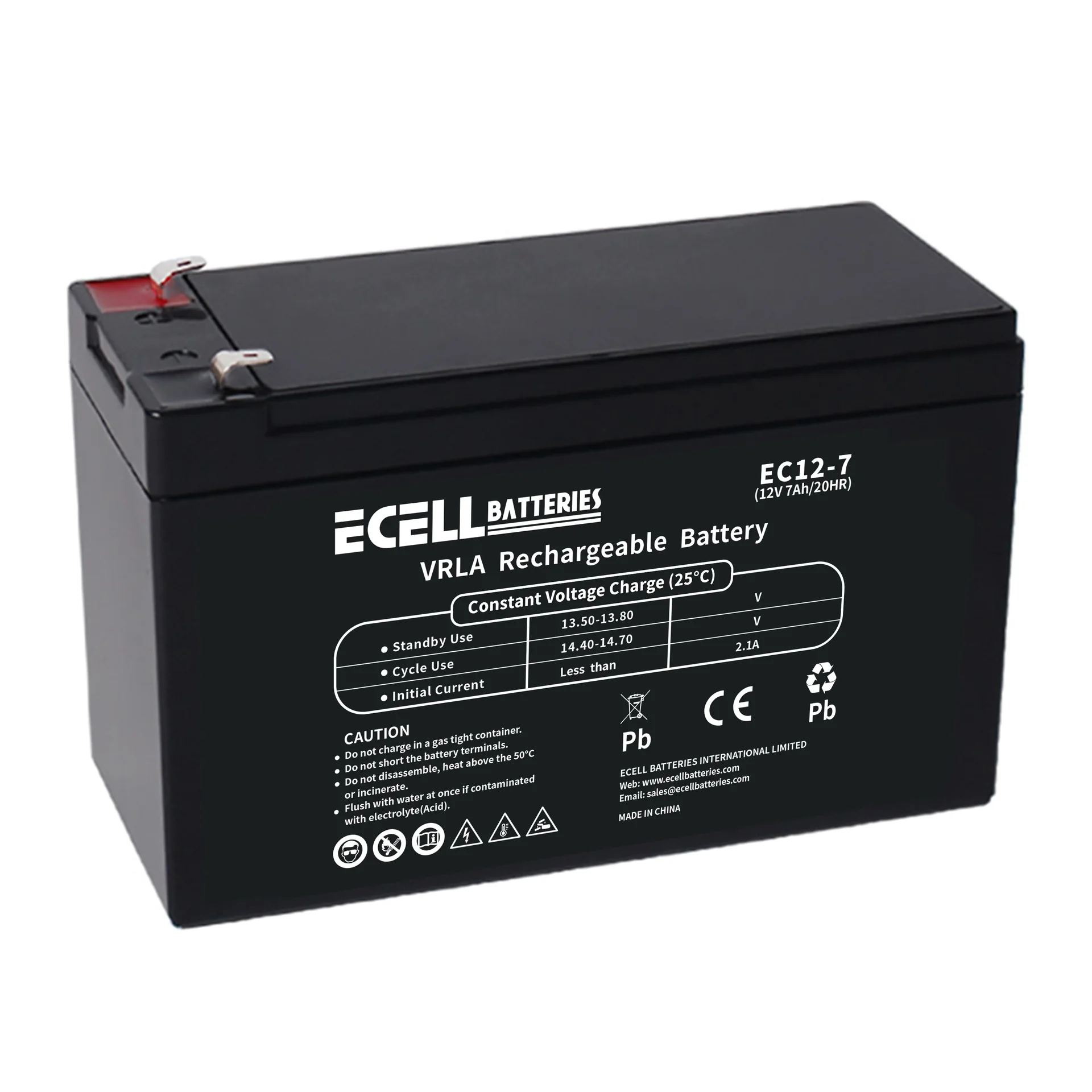 ECELL EC12-7 12V 7Ah 20HR