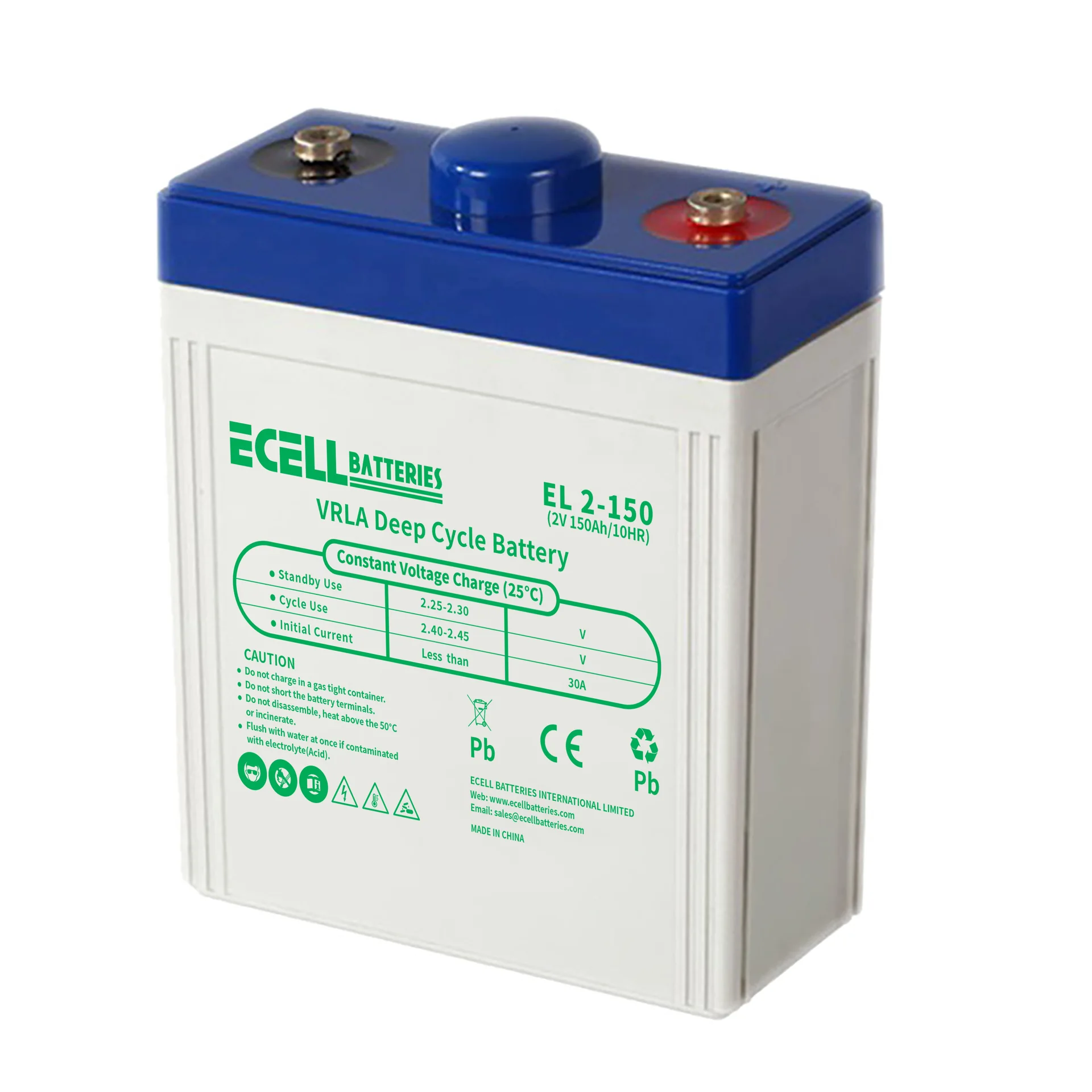 EL 2-150, 2V 150Ah, 30A (3)