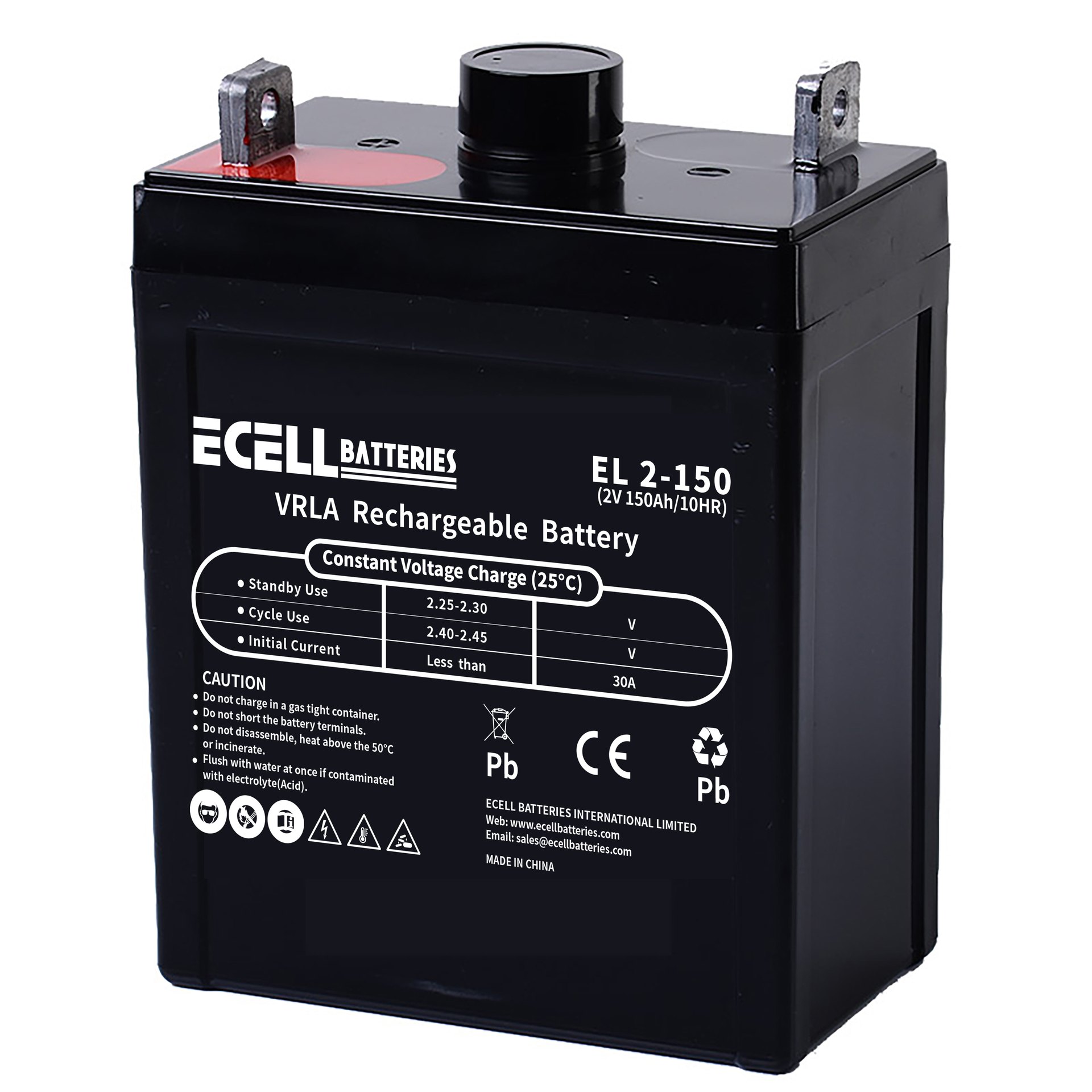EL 2-150, 2V 150Ah, 30A