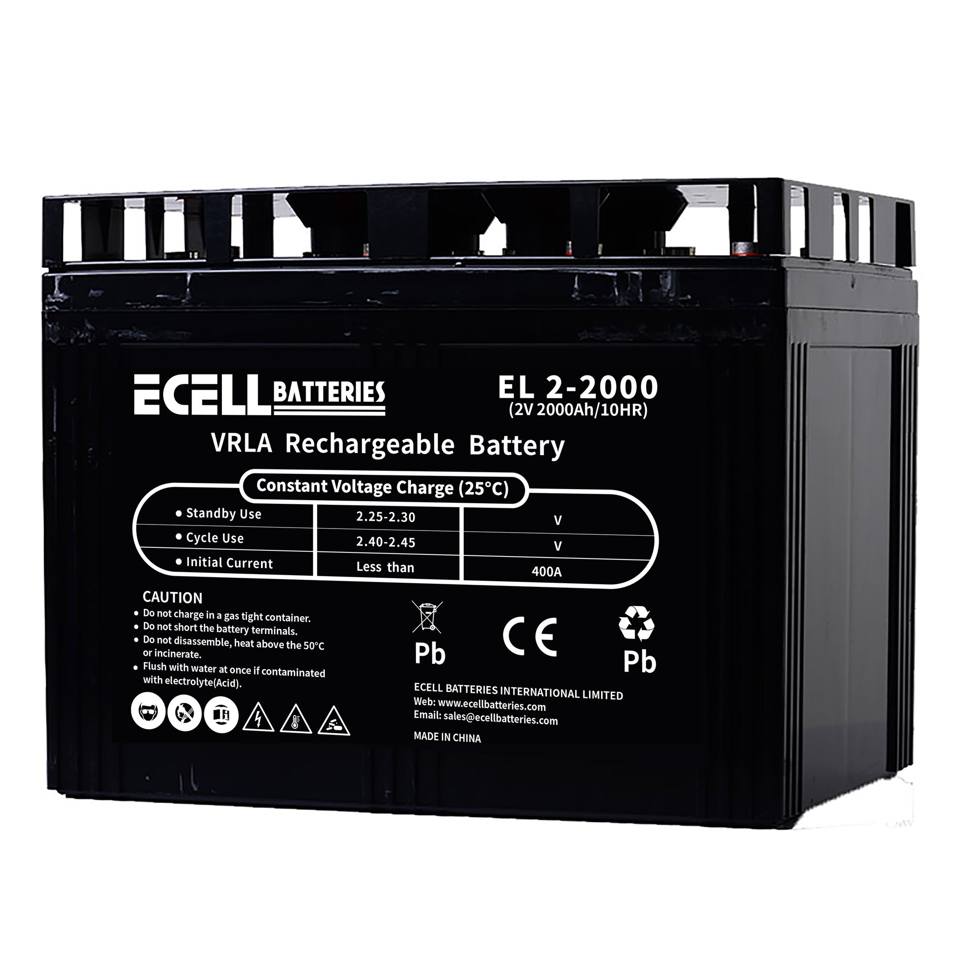 EL 2-2000, 2V 2000Ah, 400A (3)