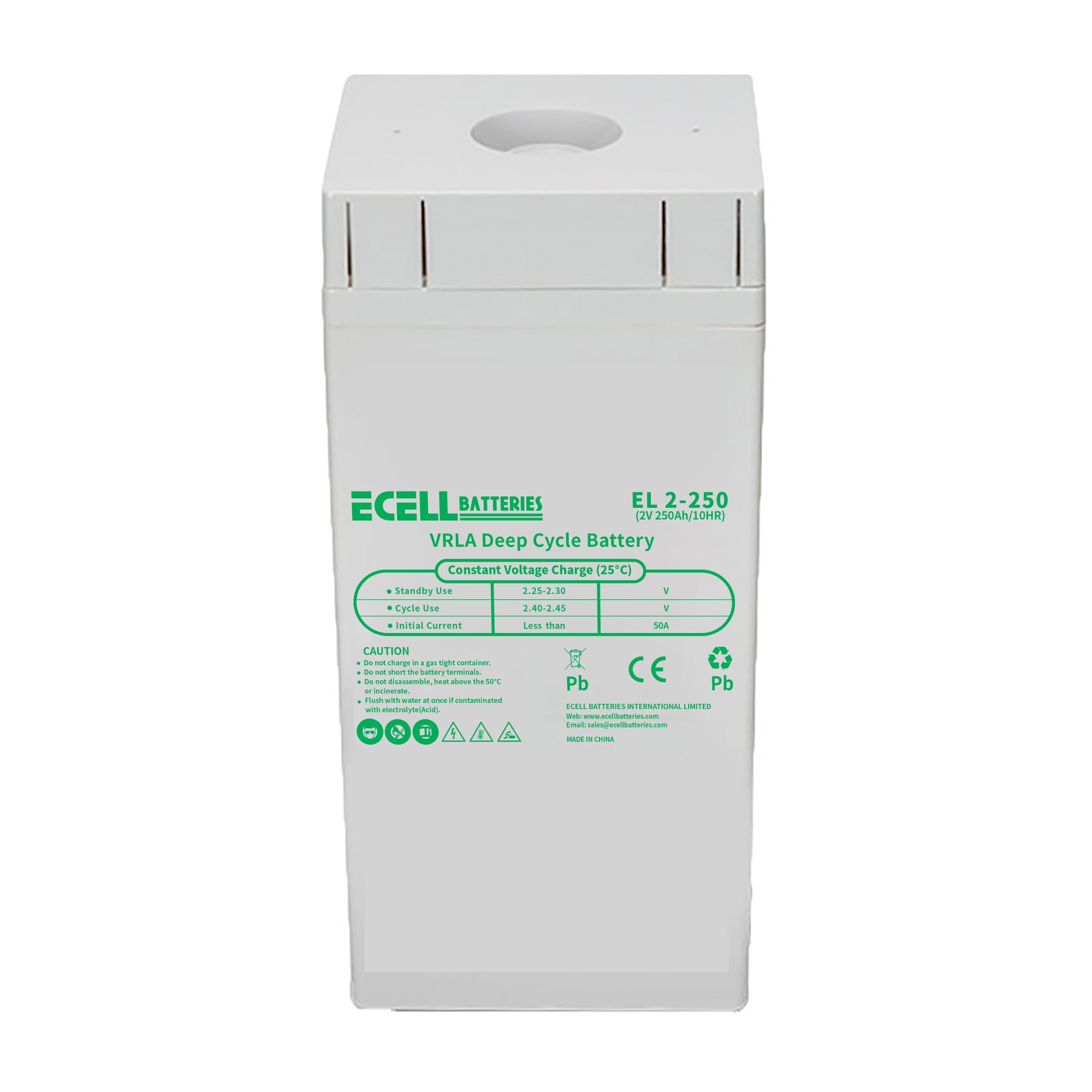 EL 2-250, 2V 250Ah, 50A (2)