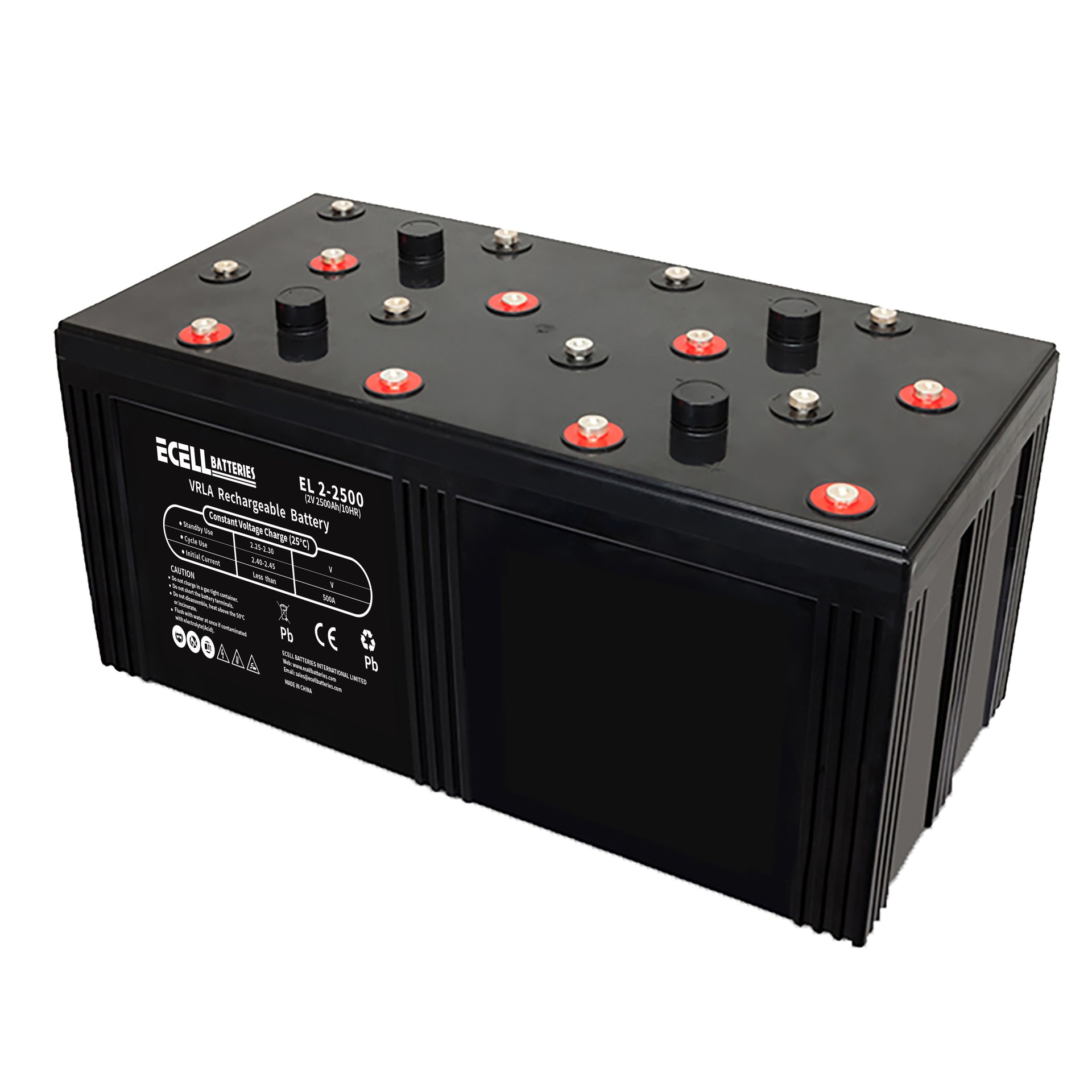 EL 2-2500, 2V 2500Ah, 500A