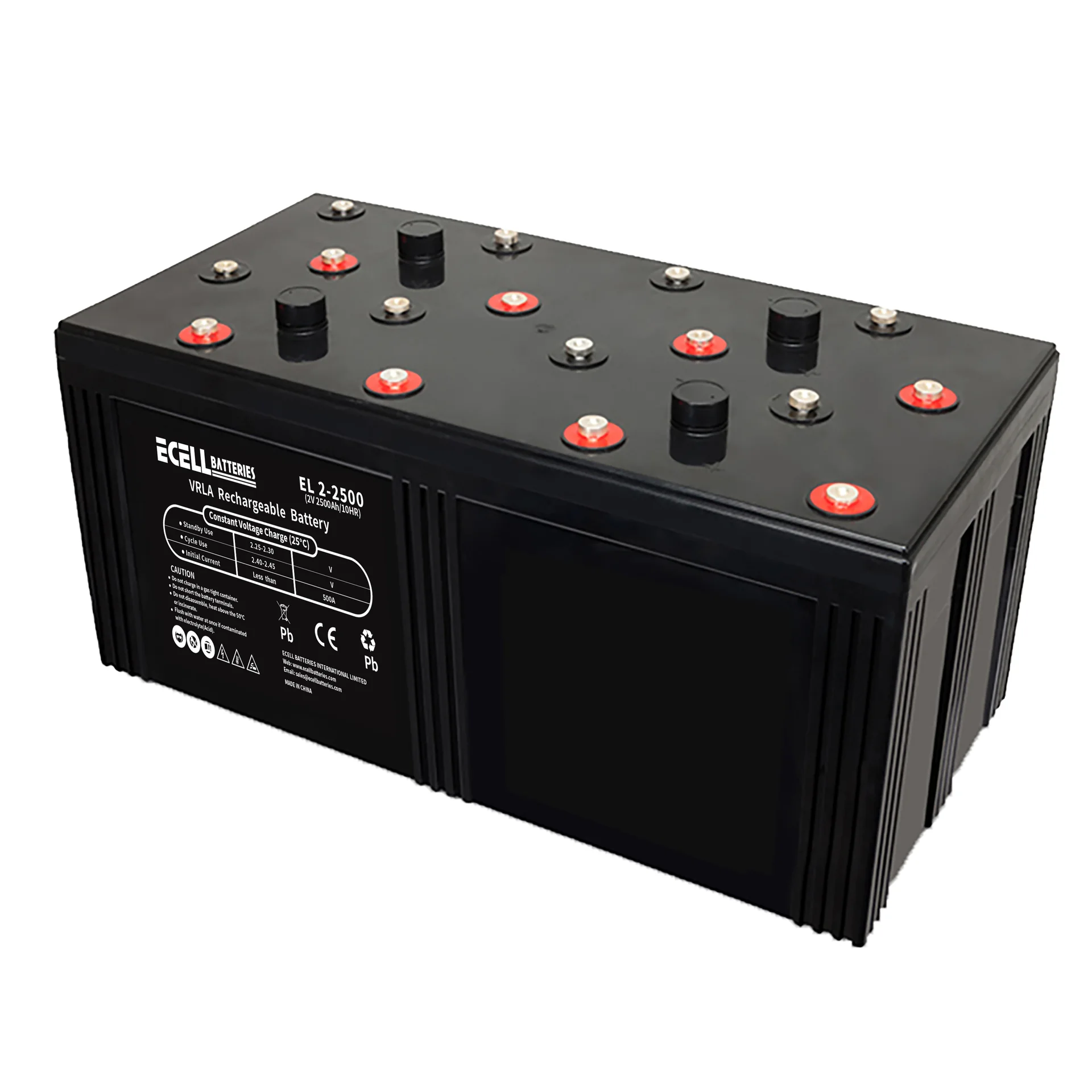 EL 2-2500, 2V 2500Ah, 500A