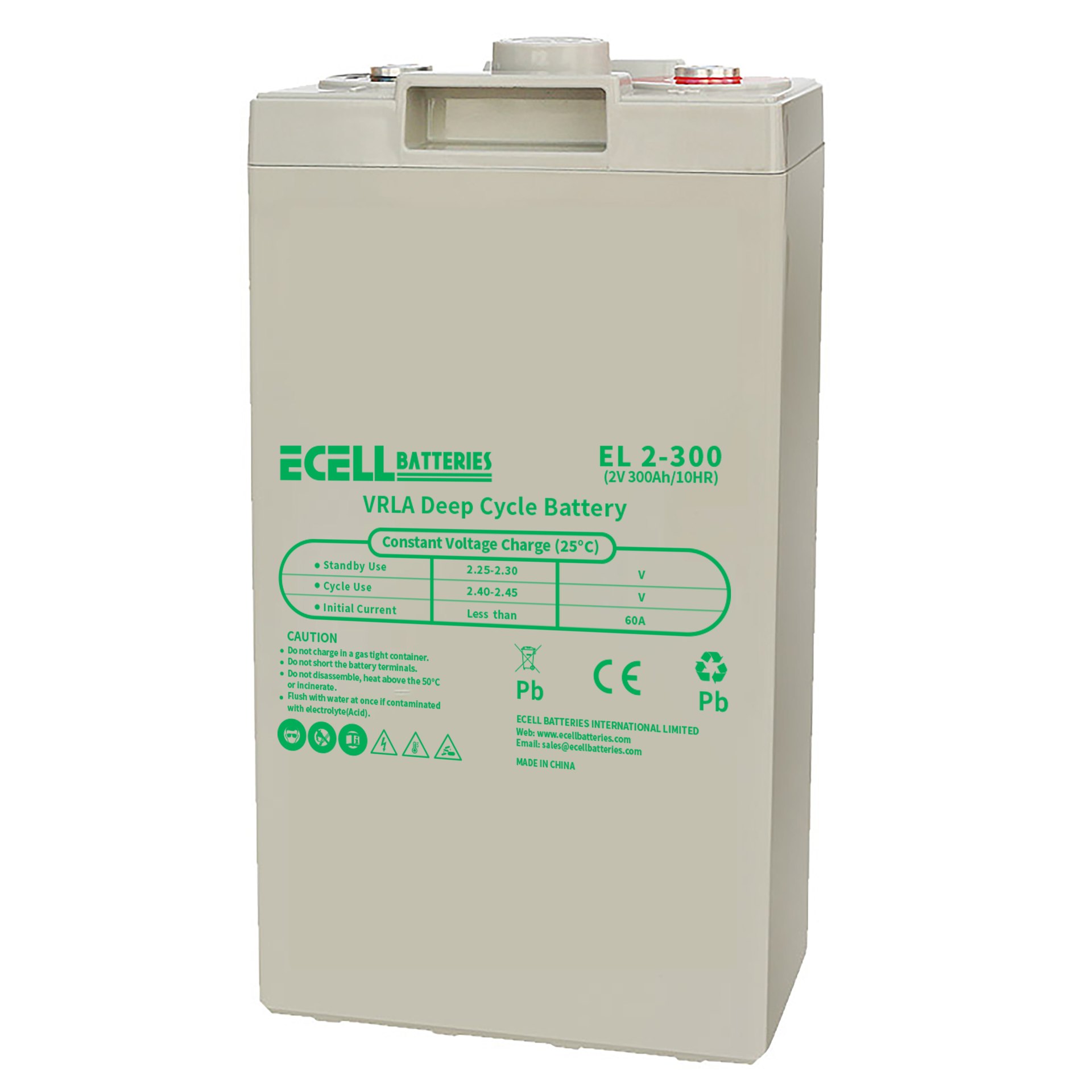 EL 2-300, 2V 300Ah, 60A (2)