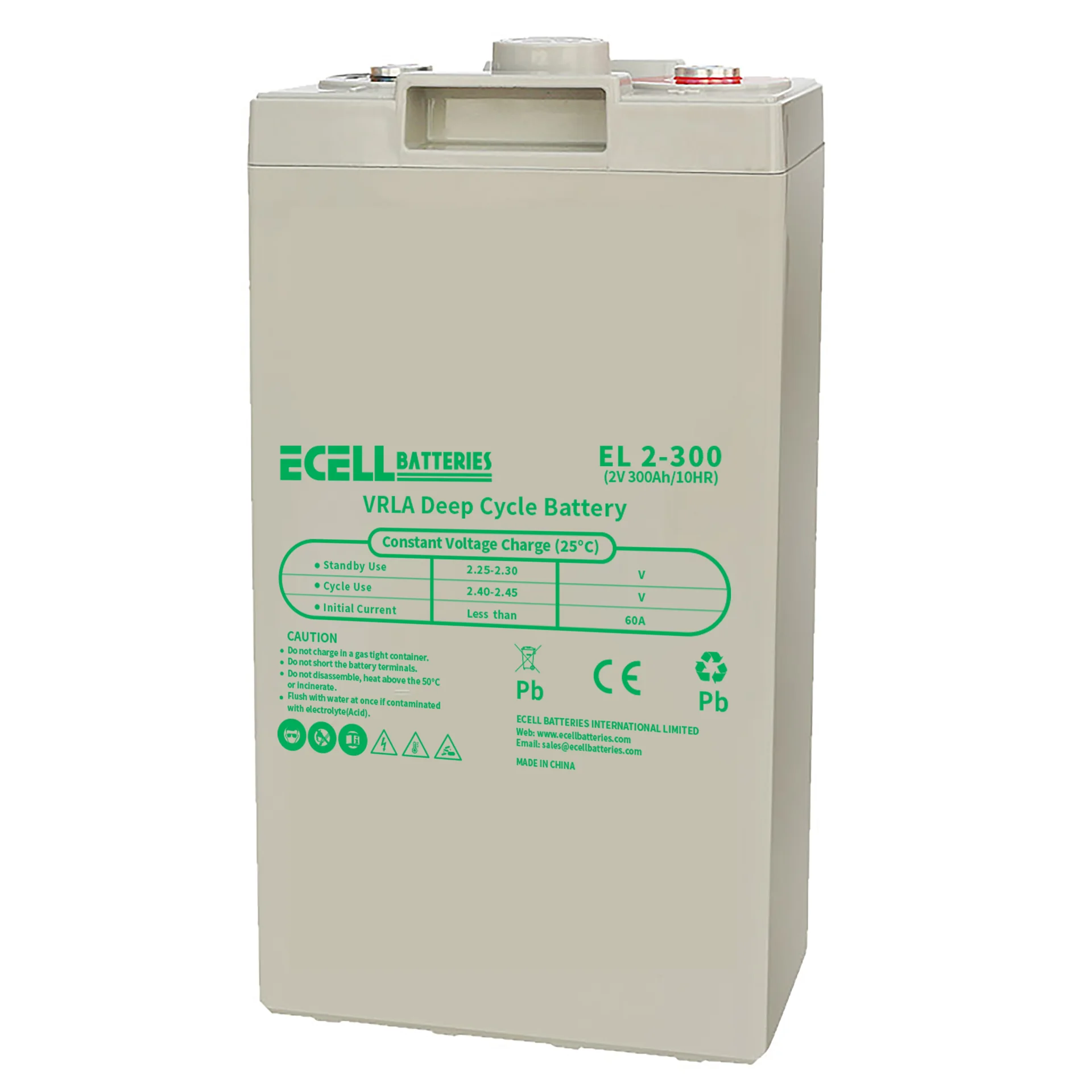 EL 2-300, 2V 300Ah, 60A (2)