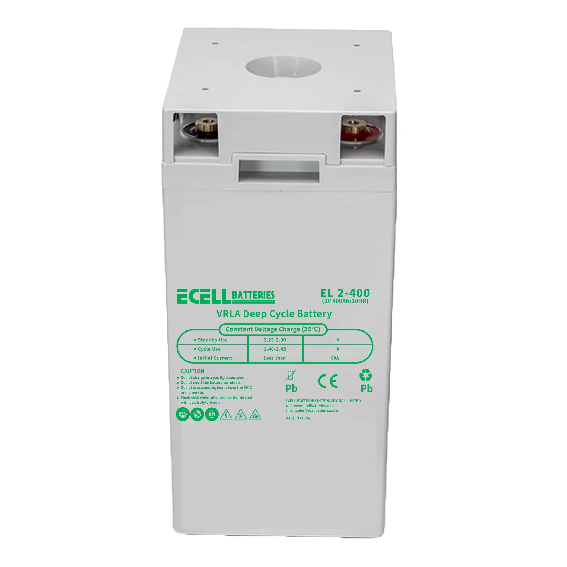 EL 2-400, 2V 400Ah, 80A (2)