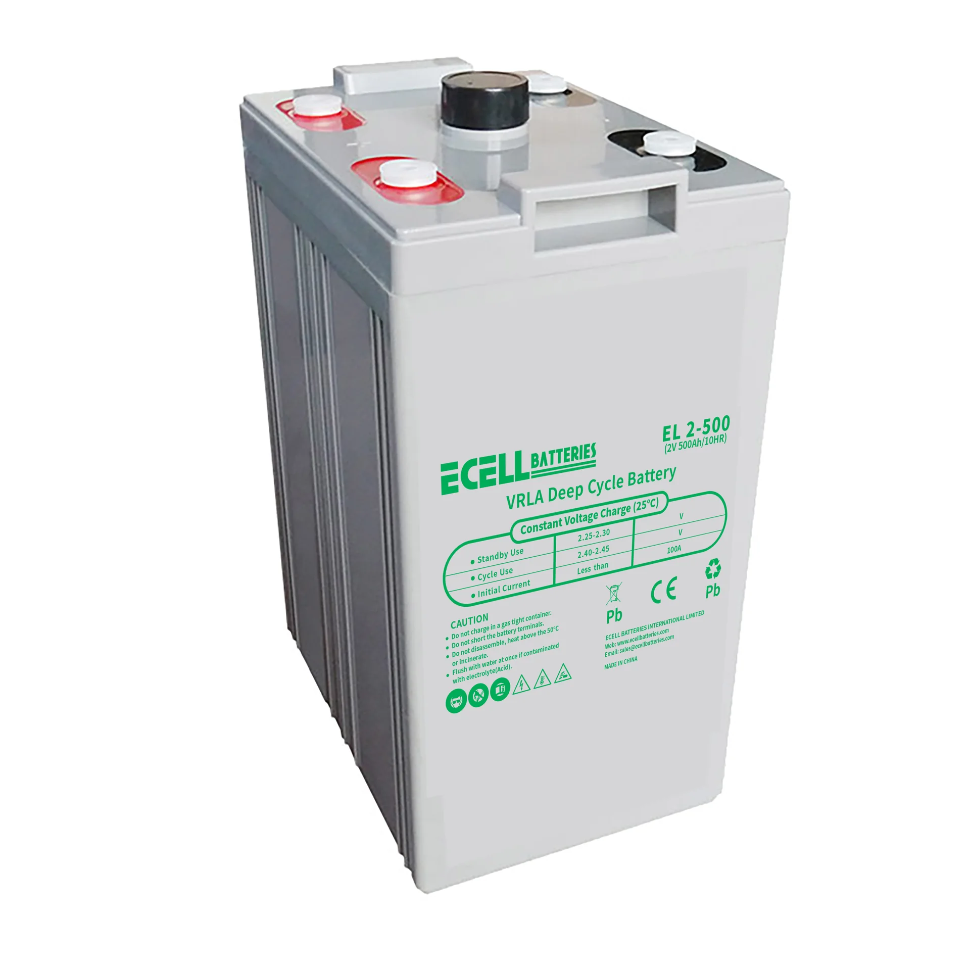 EL 2-500, 2V 500Ah, 100A