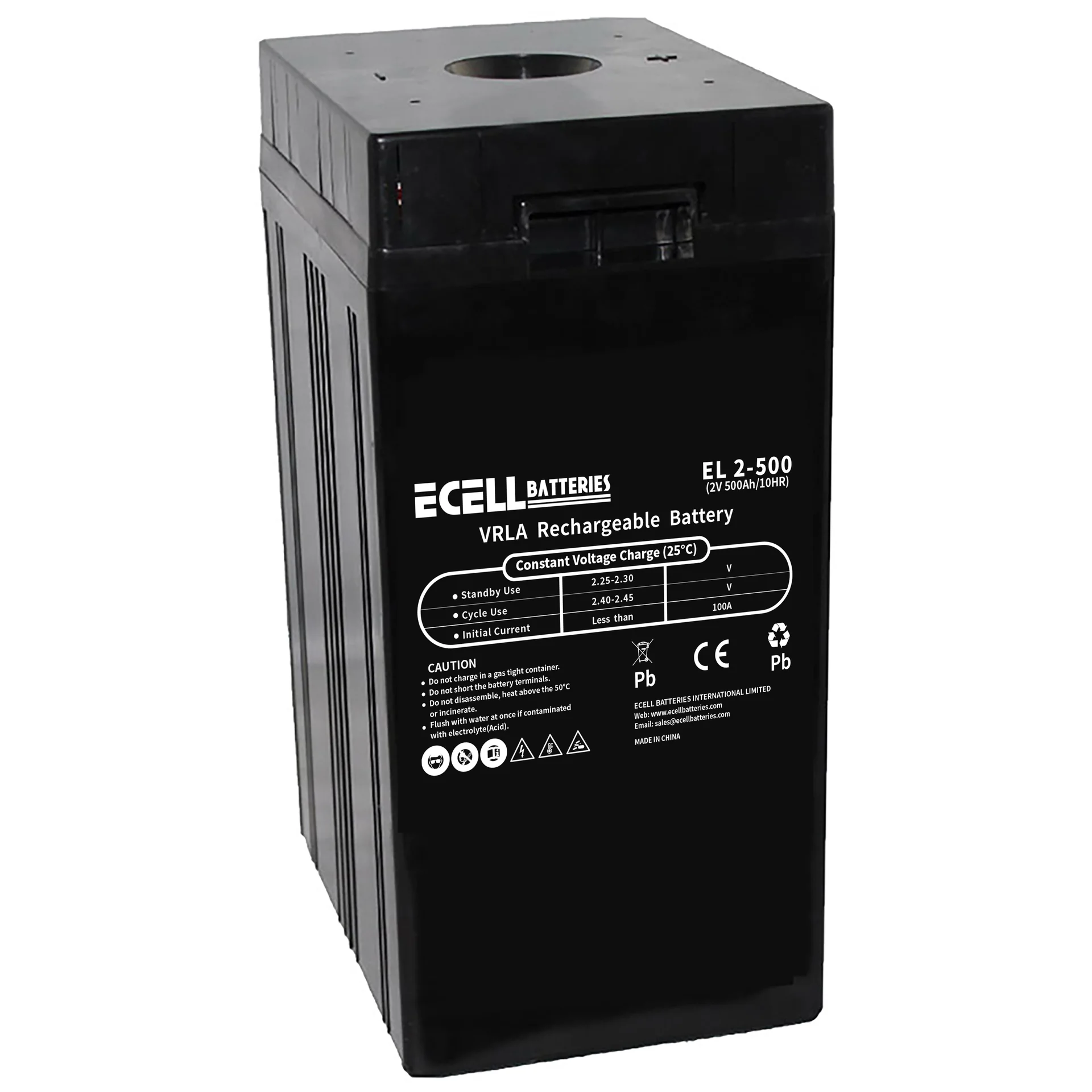 EL 2-500, 2V 500AH, 100A 黑