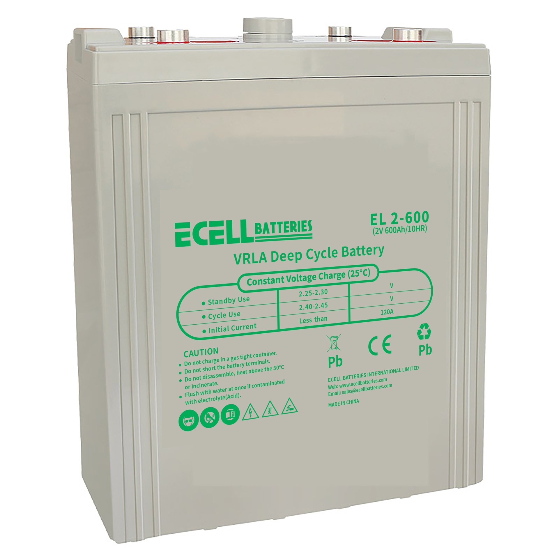 EL 2-600, 2V 600Ah, 120A (2)