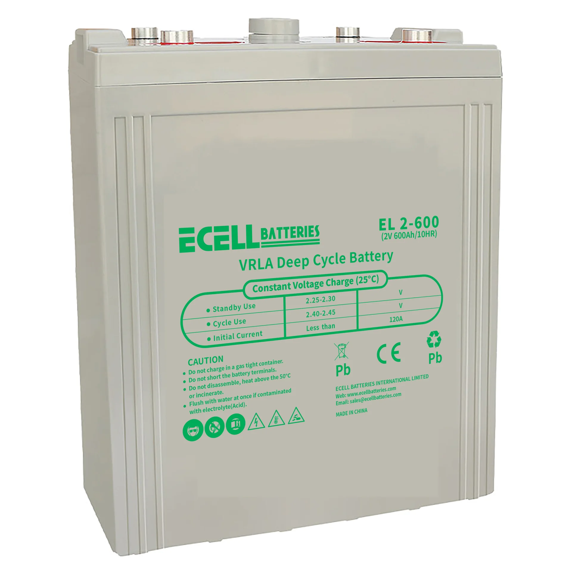 EL 2-600, 2V 600Ah, 120A (2)