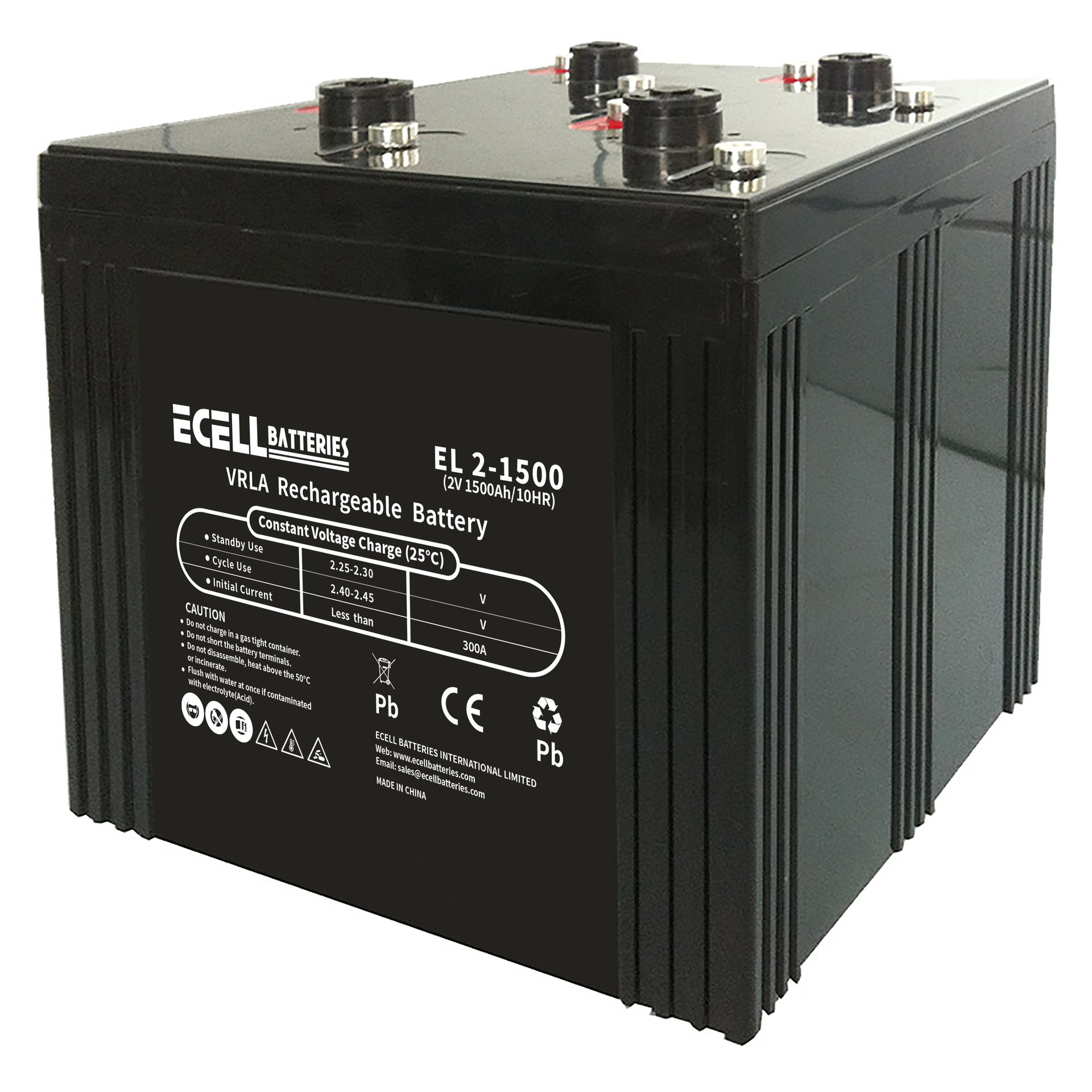 EL2-1500, 2V 1500Ah, 300A