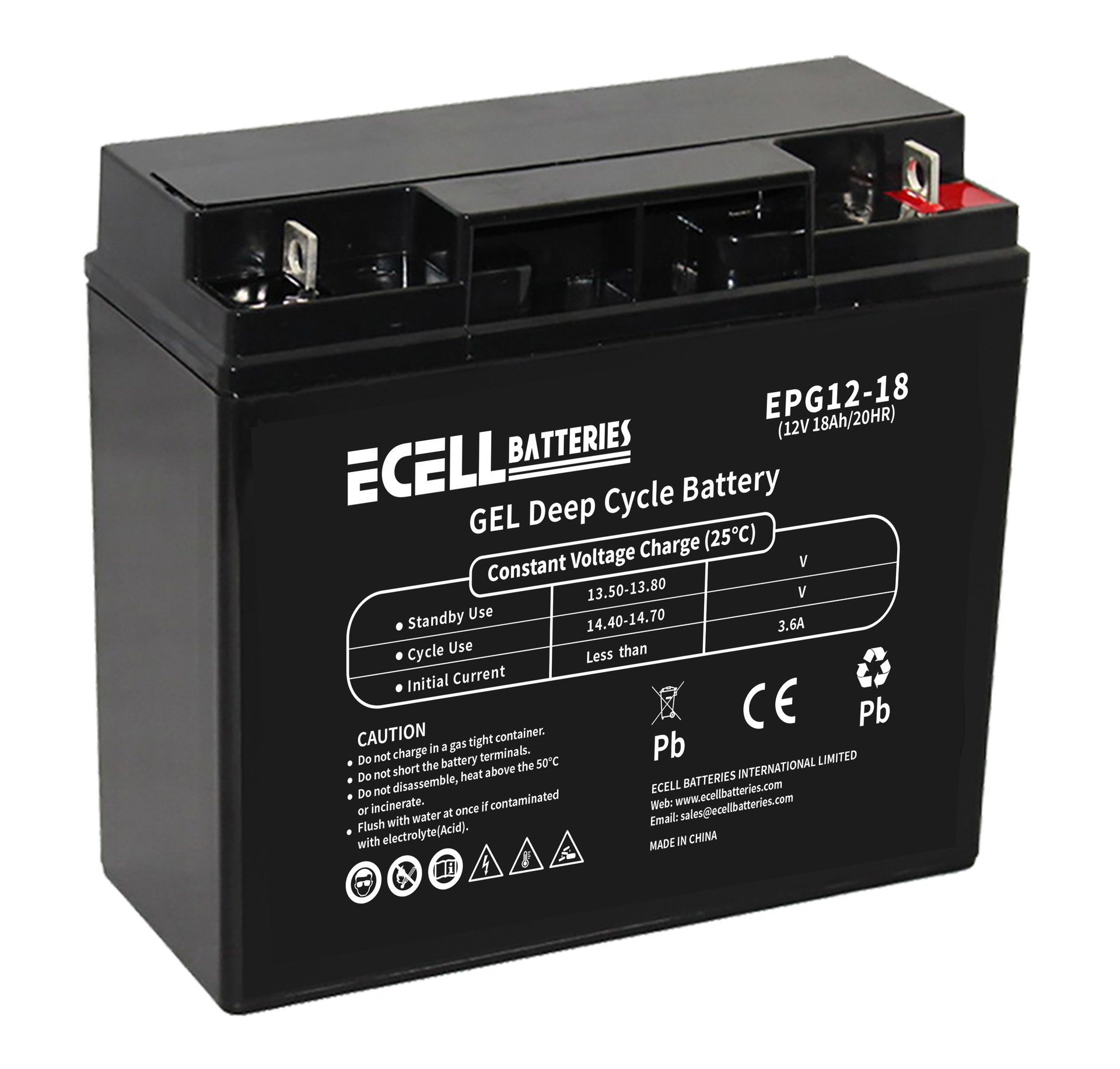 EPG 12-18, 12V 18AH 20HR 3.6A 01