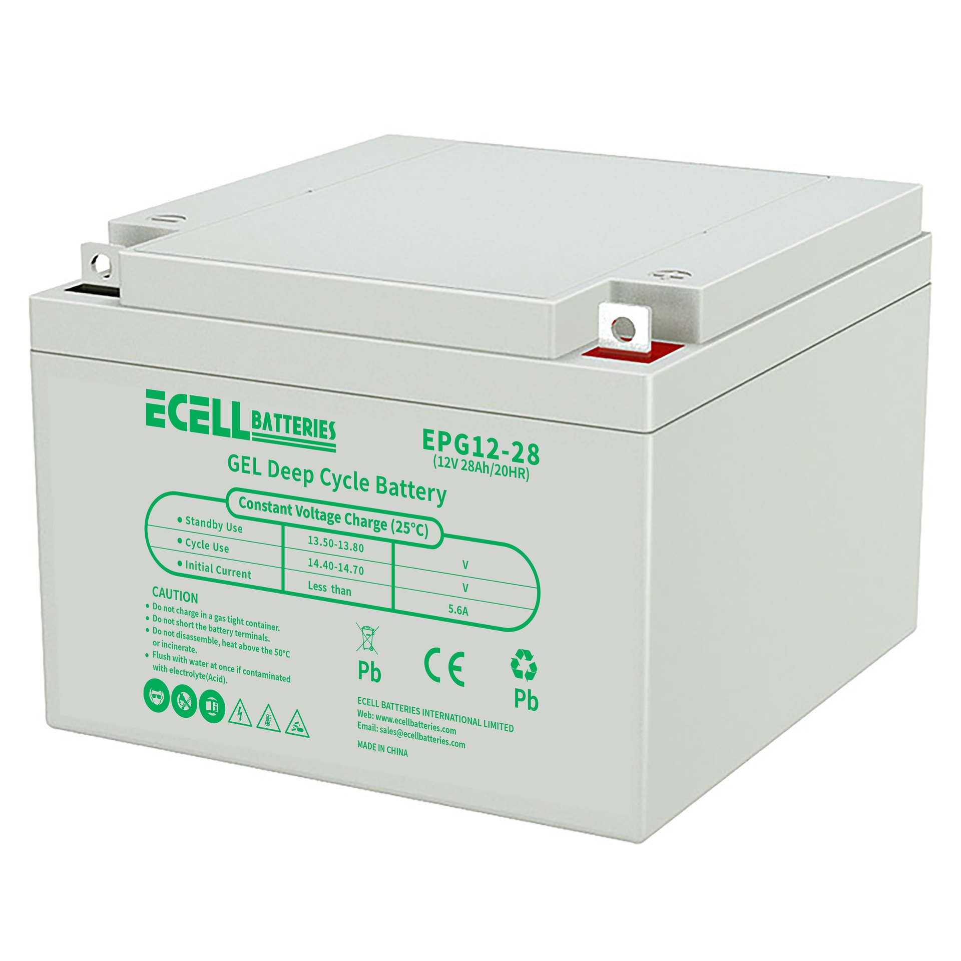 EPG 12-28, 12V 28Ah, 20HR, 5.6A