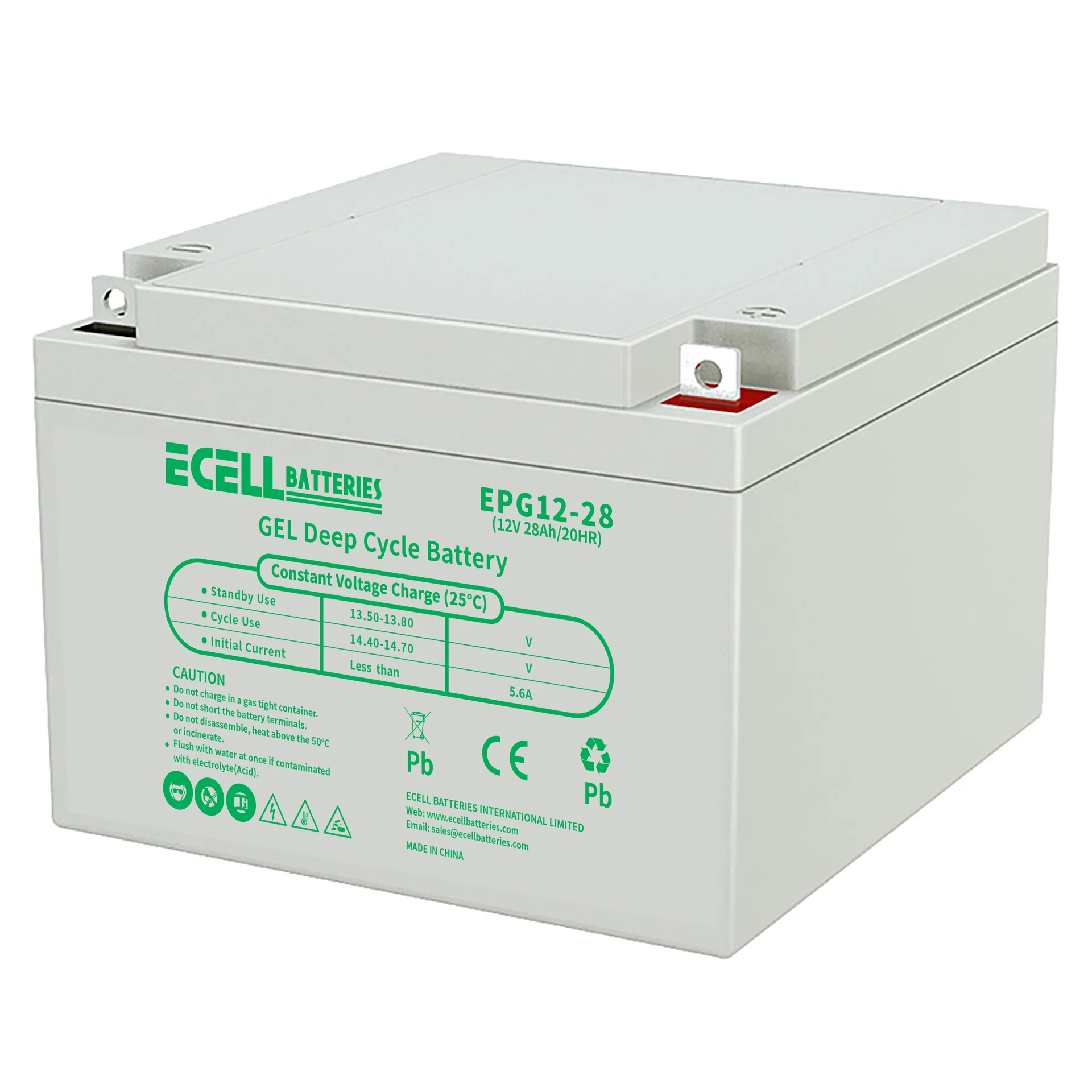 EPG 12-28, 12V 28Ah, 20HR, 5.6A