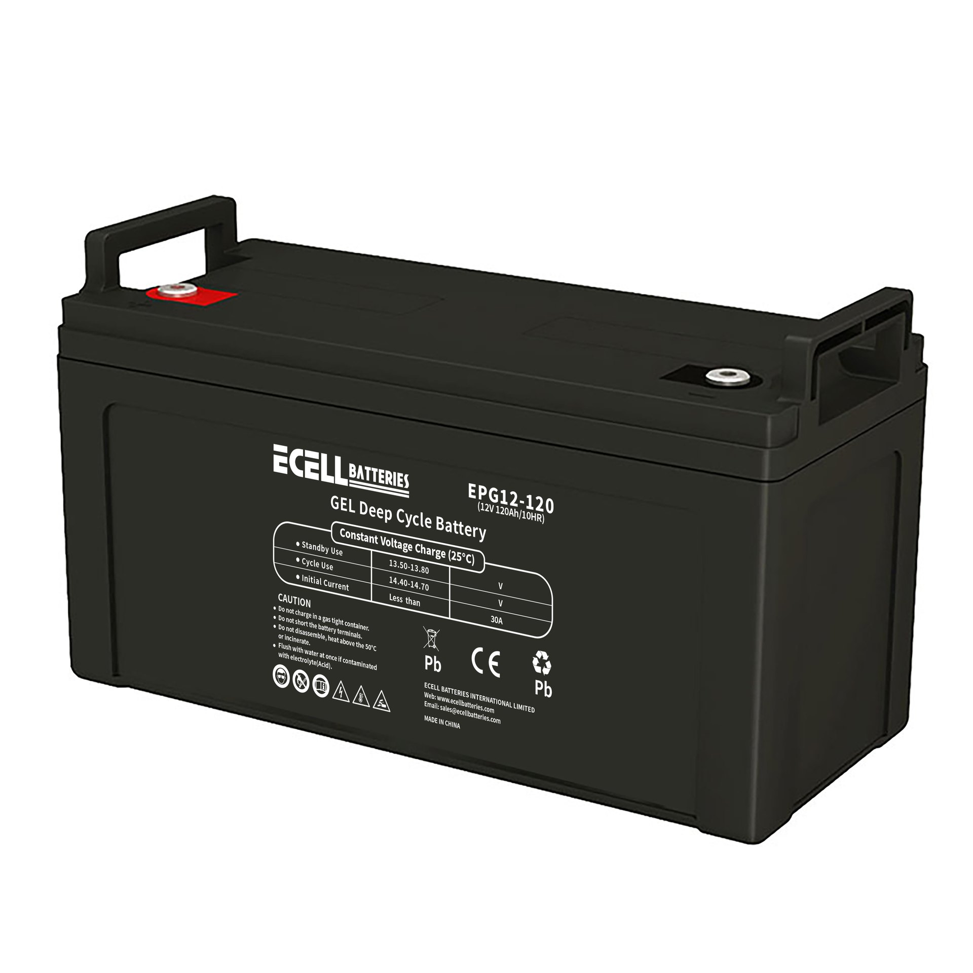 EPG12-120, 12V 120Ah, 10HR, 30A