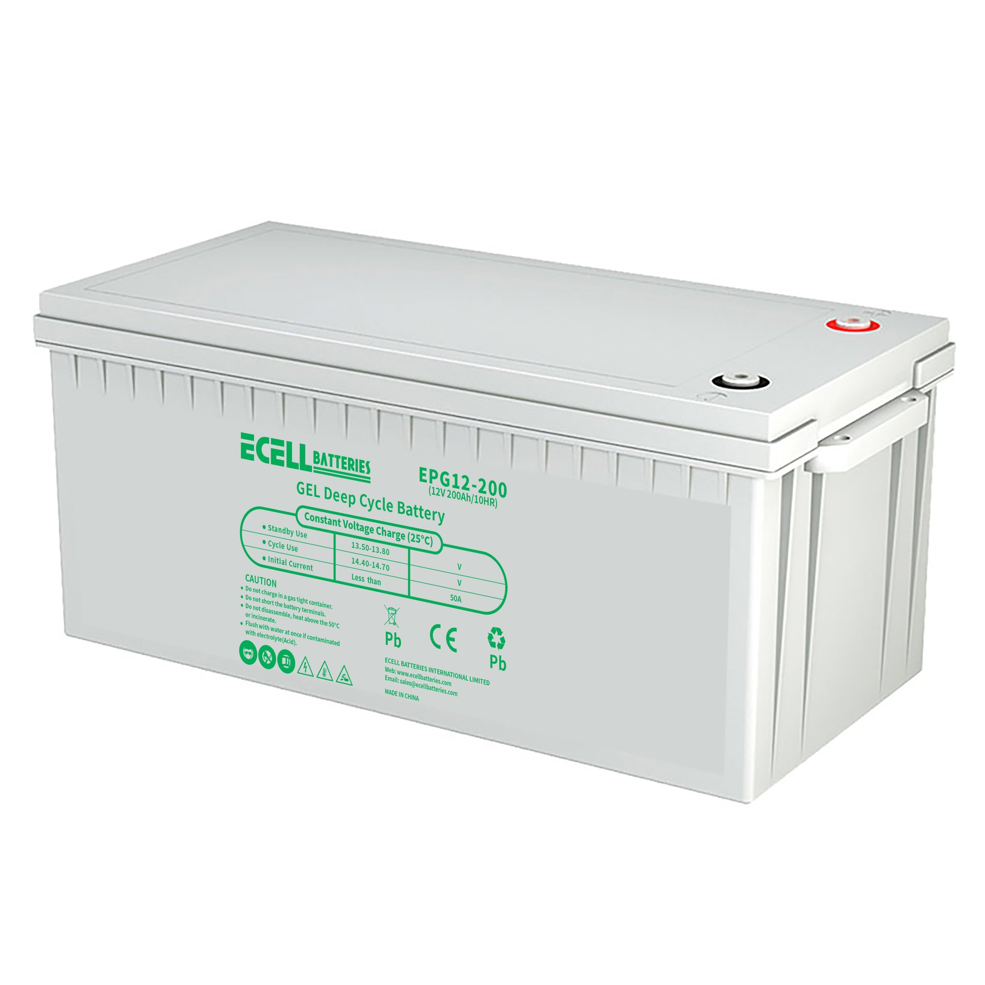 EPG12-200, 12V 200AH, 50A
