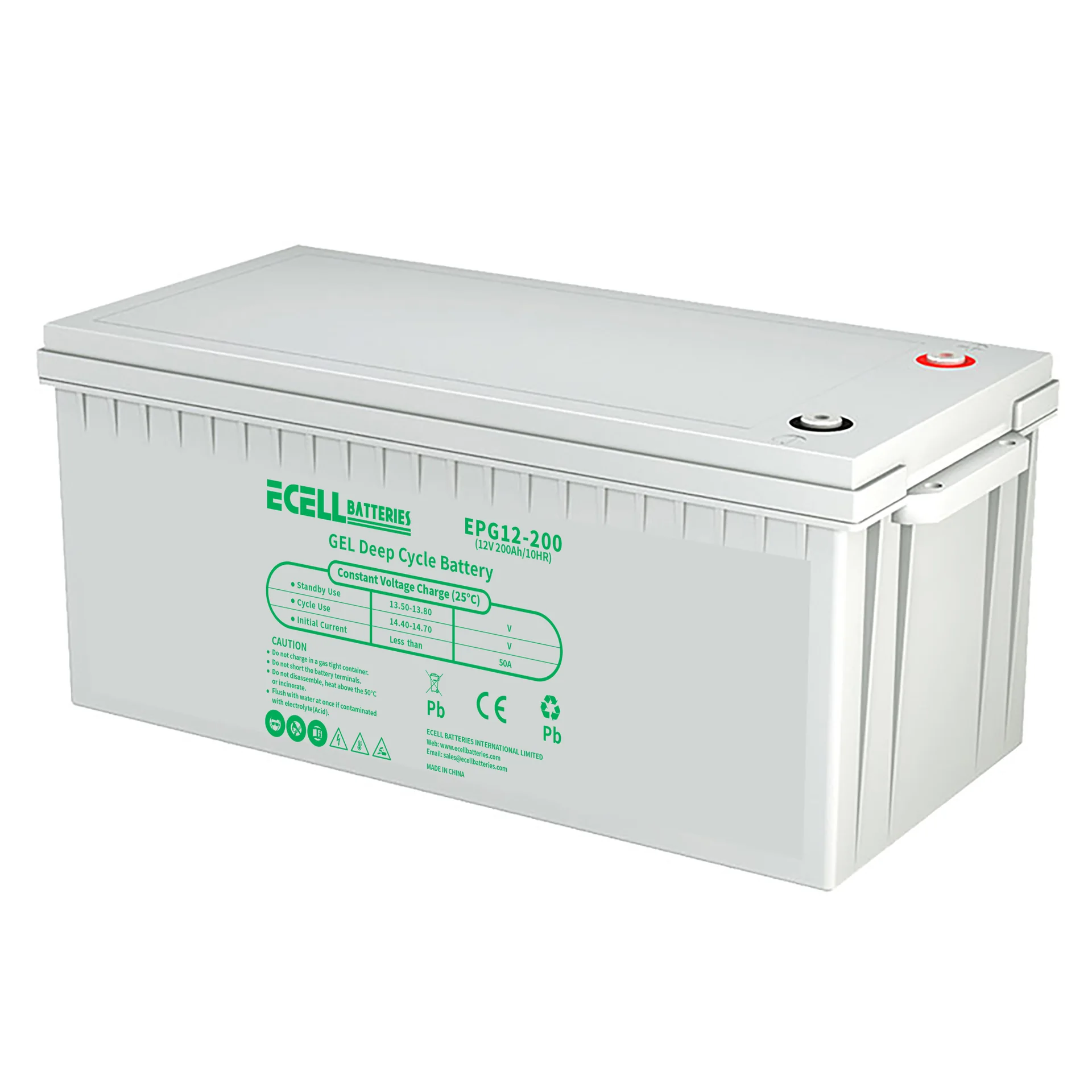 EPG12-200, 12V 200AH, 50A