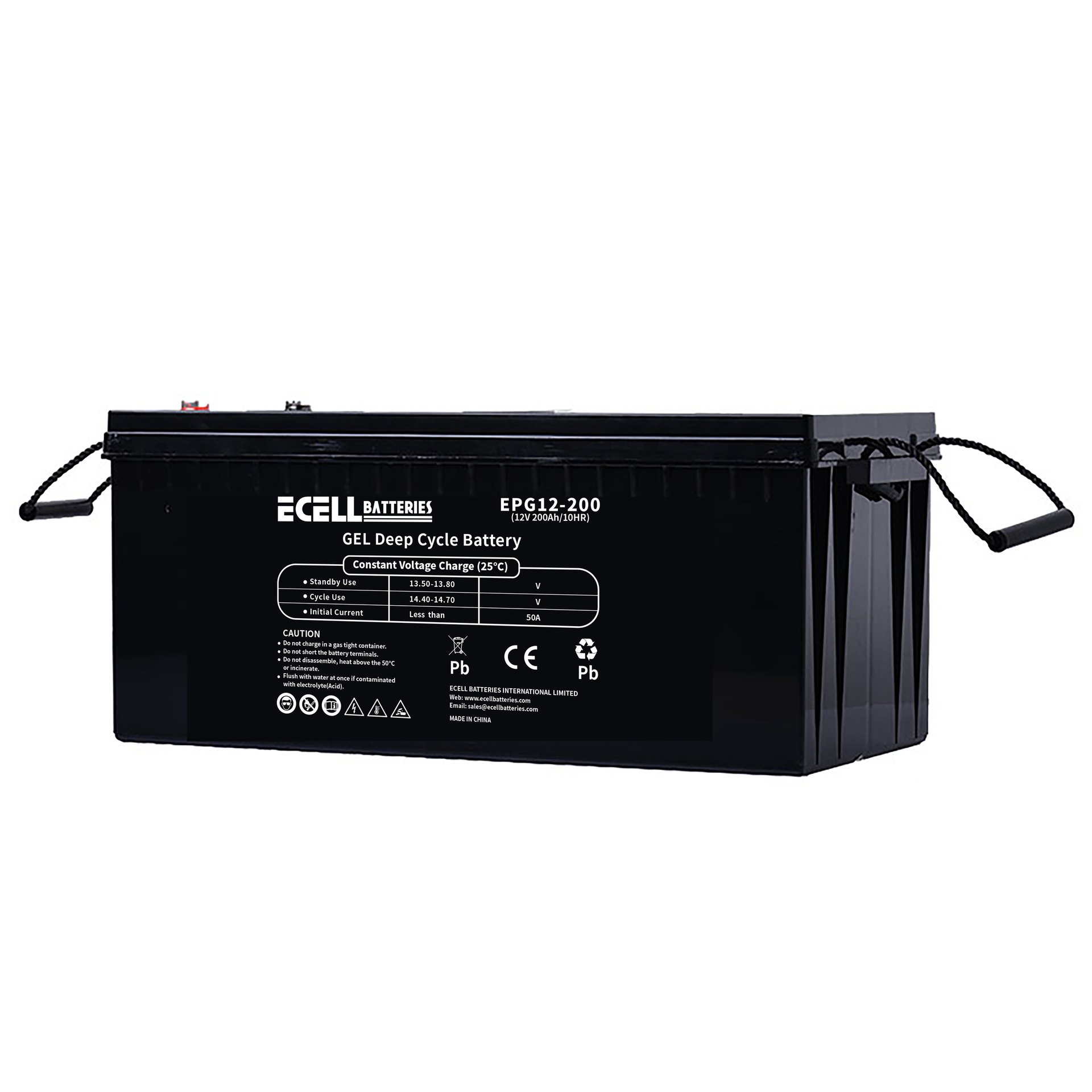 EPG12-200A, 12V 200Ah, 50A