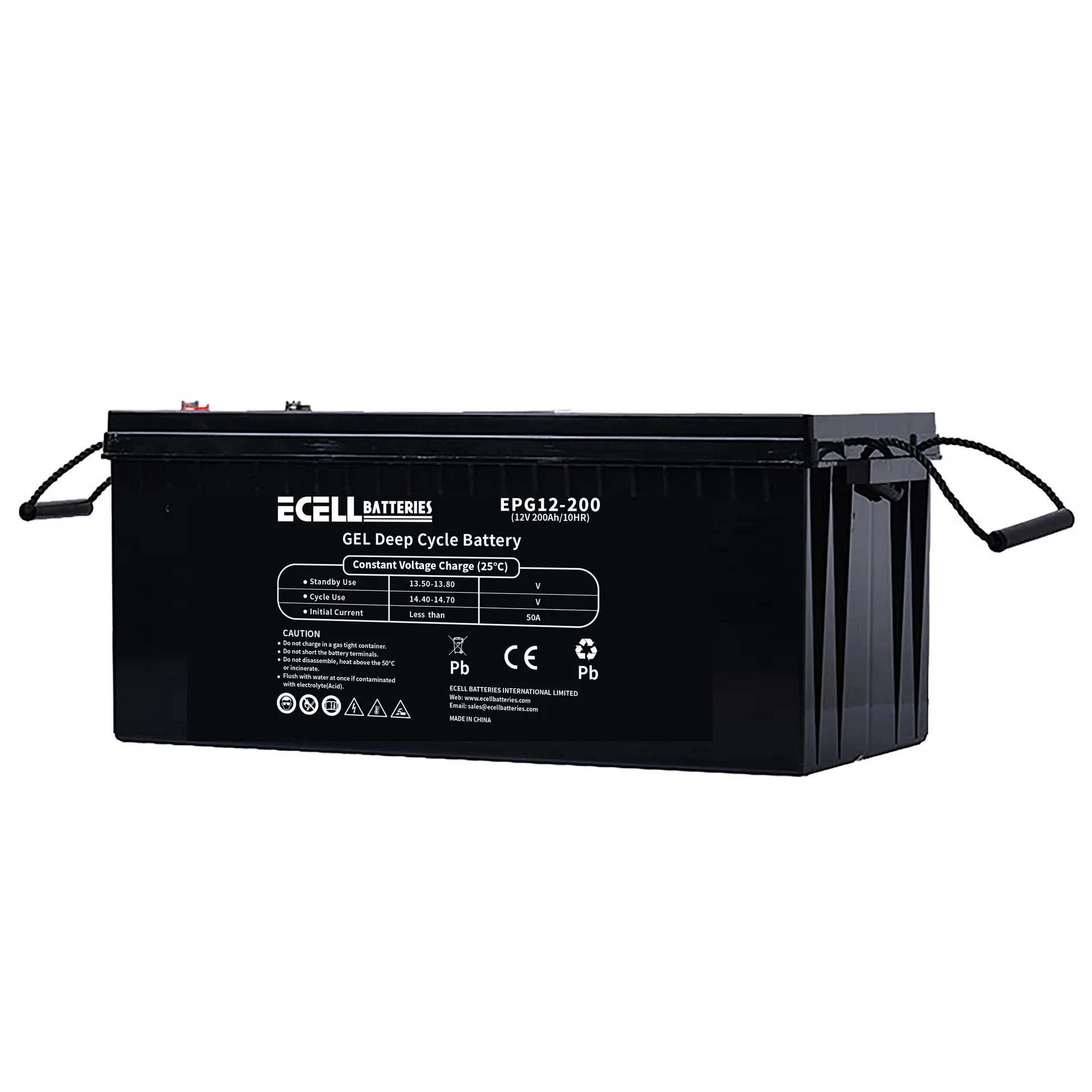 EPG12-200A, 12V 200Ah, 50A