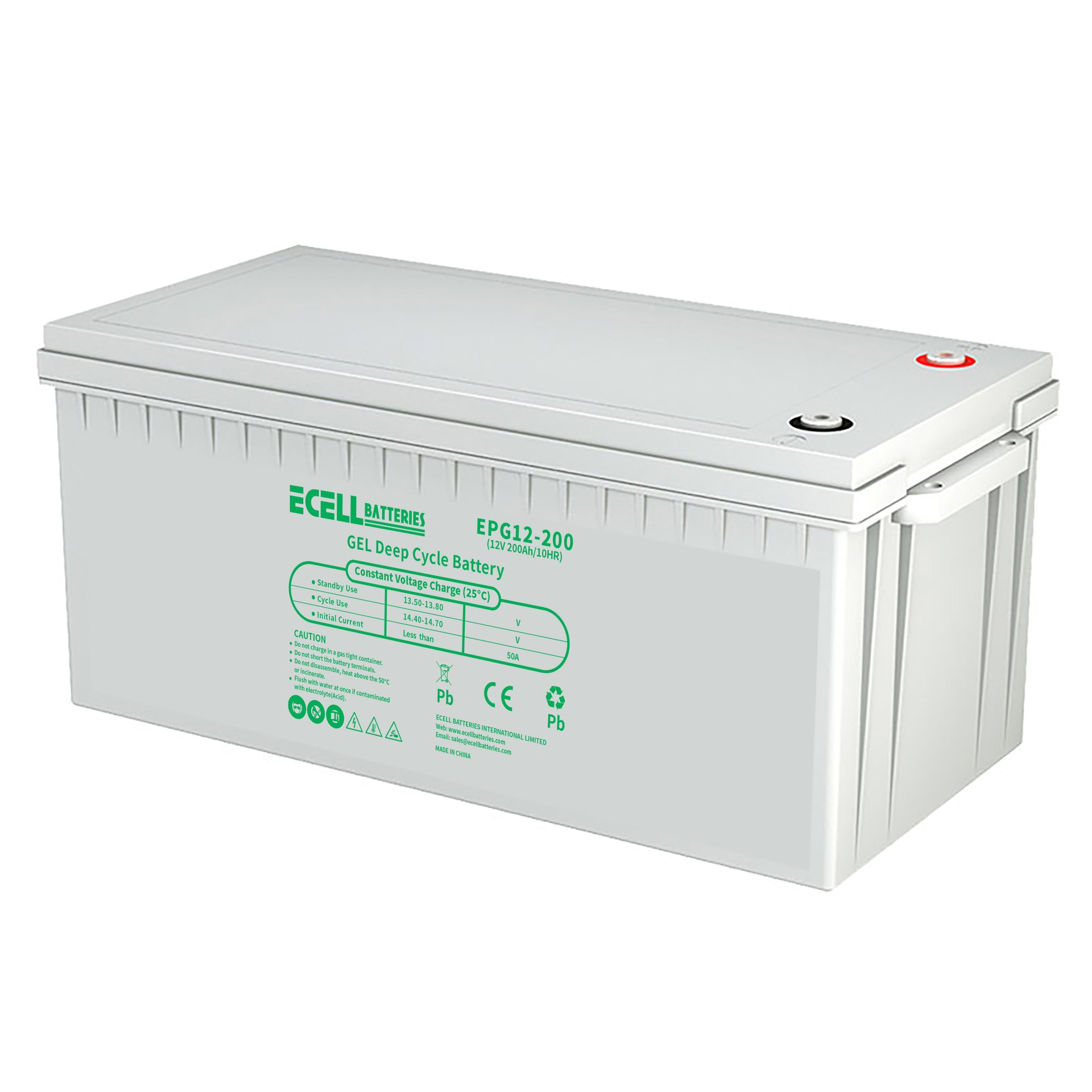 EPG12-200B, 12V 200Ah, 50A (2)