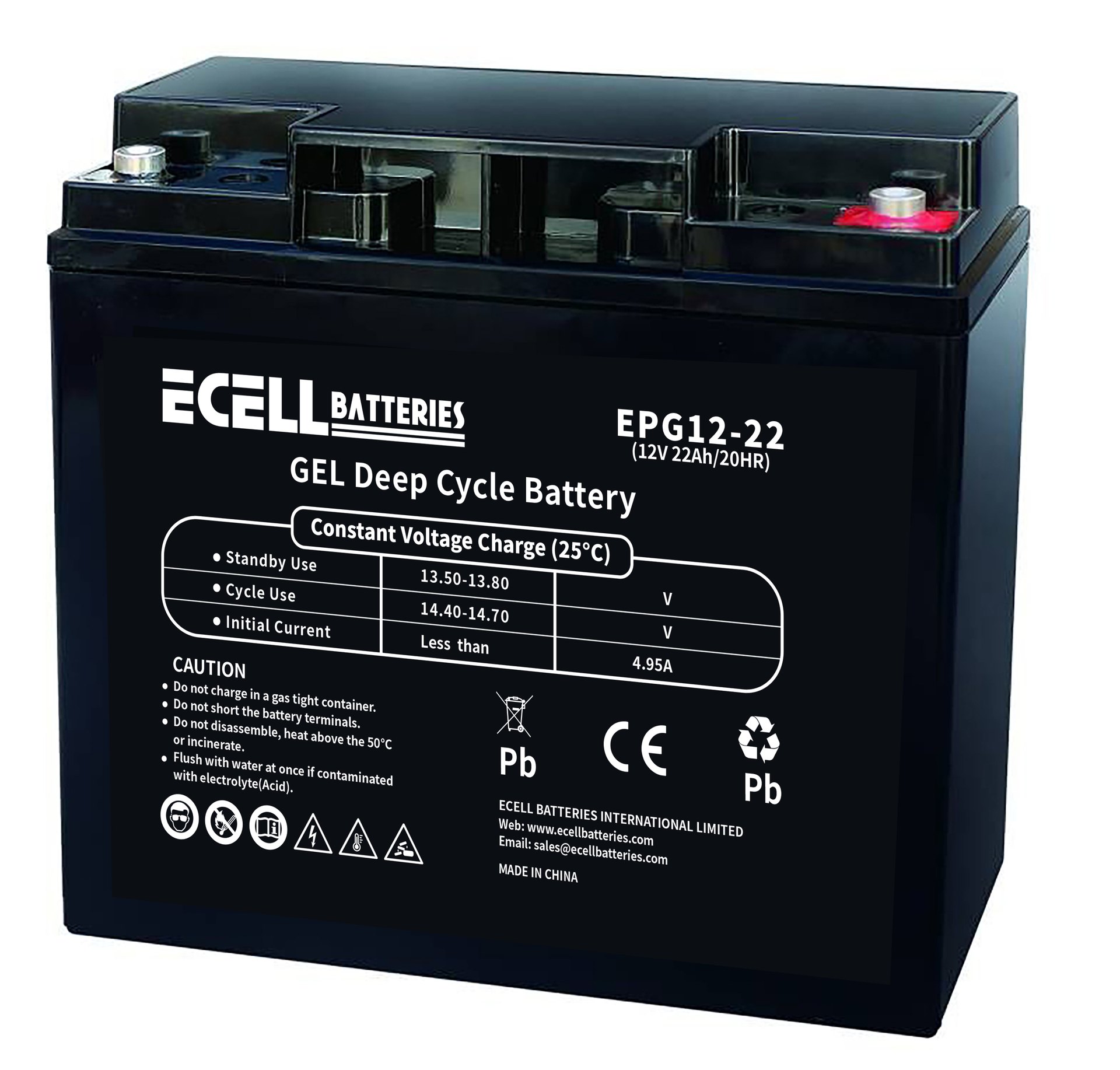 EPG12-22, 12V 22AH 20HR 4.95A 圆端子 01