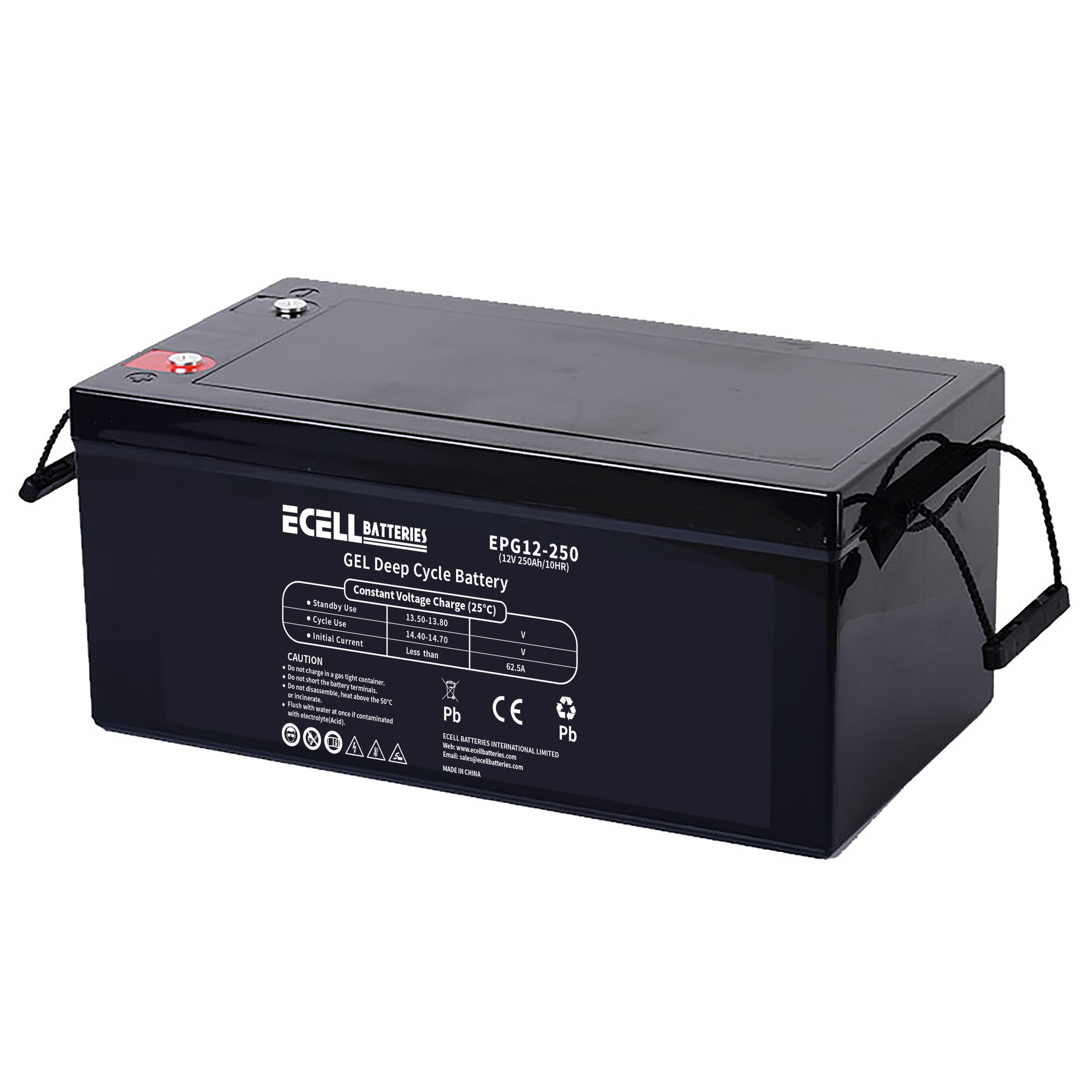 EPG12-250, 12V 250Ah, 62.5A (3)