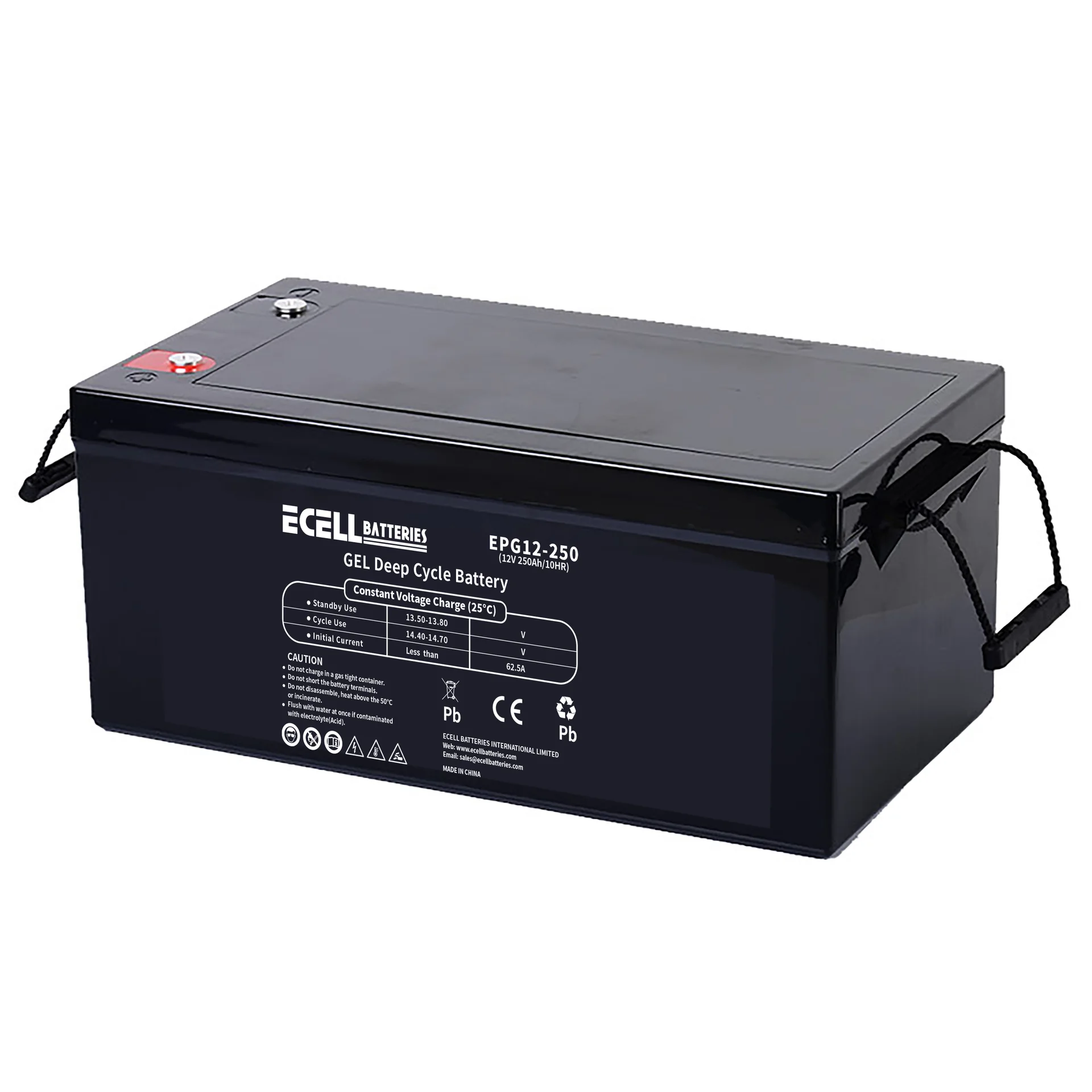 EPG12-250, 12V 250Ah, 62.5A (3)
