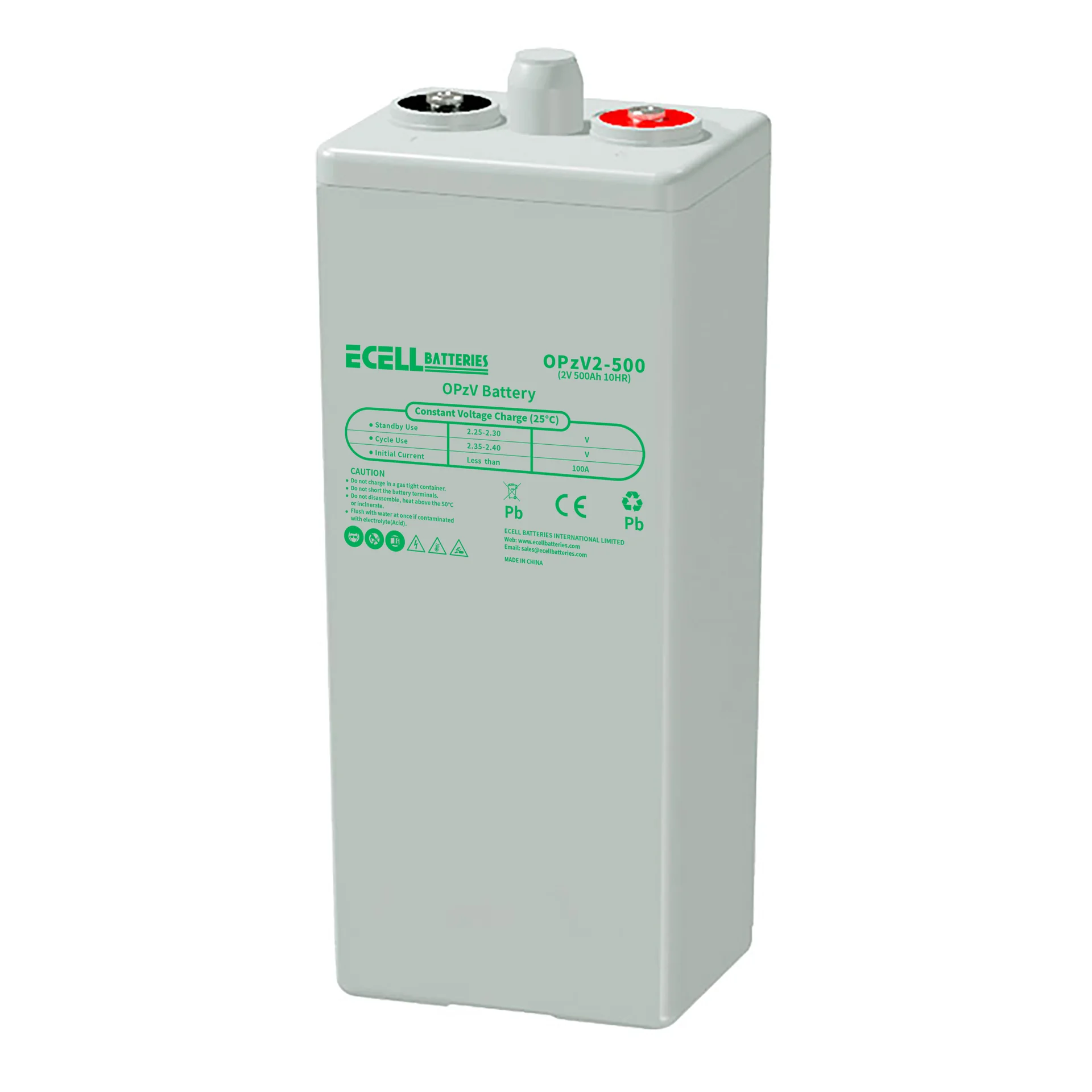 OPzV 2-500, 2V 500Ah, 10HR, 100A