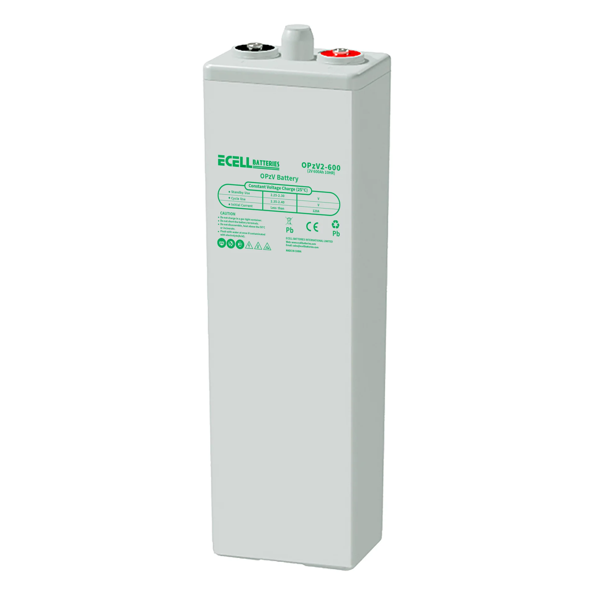 OPzV 2-600, 2V 600Ah, 10HR, 120A