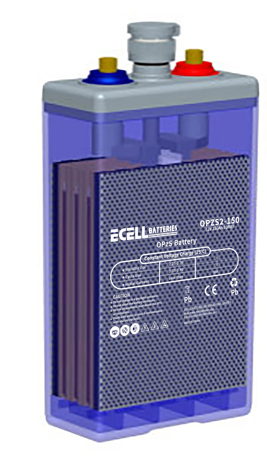 OPzS2-150 (2V 150Ah), 30A