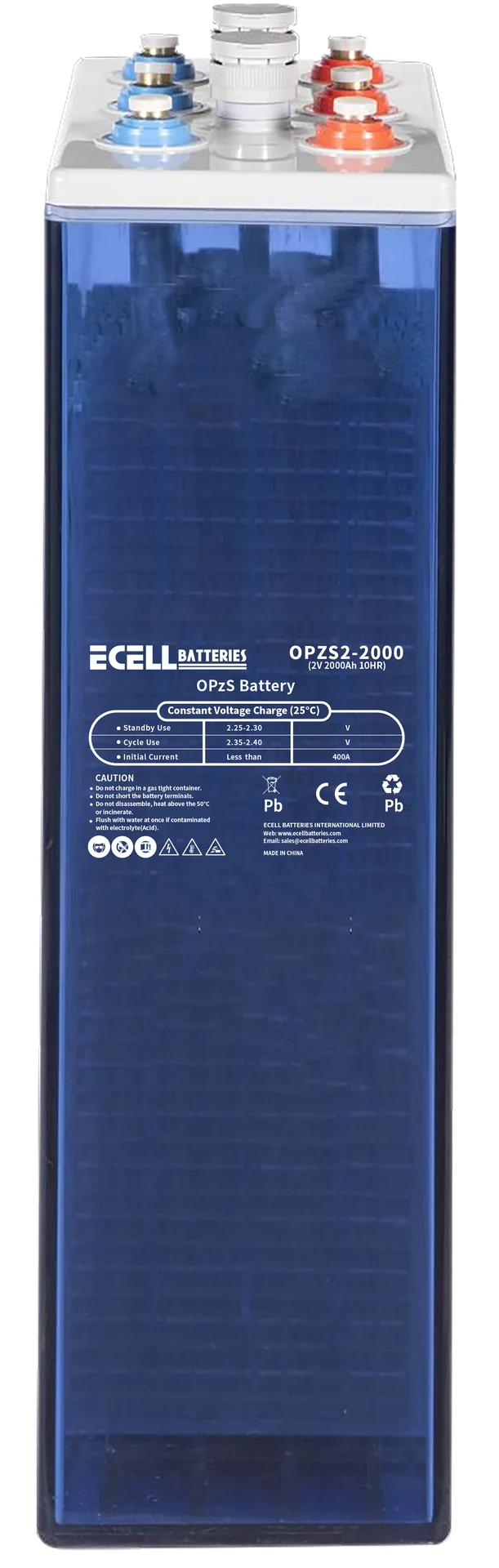 OPzS2-2000, 2V 200Ah, 400A
