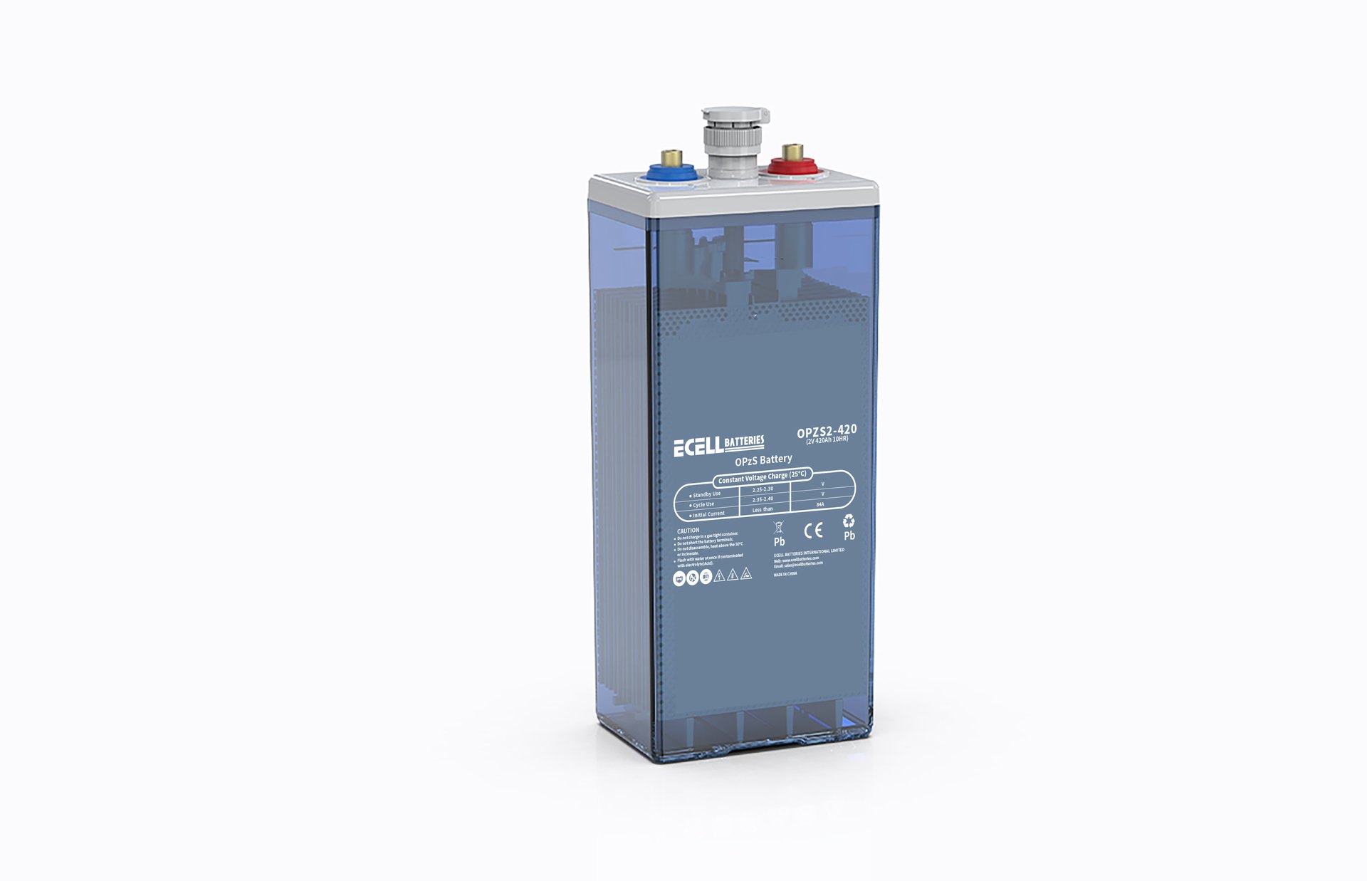 OPzS2-420, 2V 420Ah, 10HR, 84A